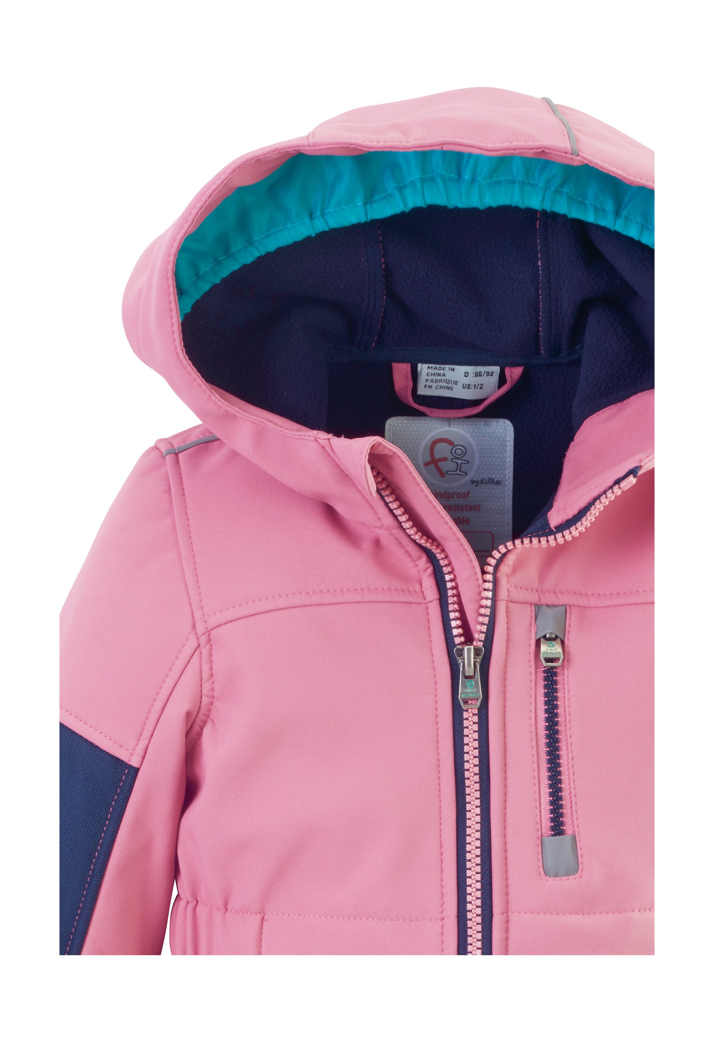 first instinct by killtec Jumpsuit FIOW 35 MNS ONPC Softshellpak met fleece binnenin, waterafstotend, winddicht