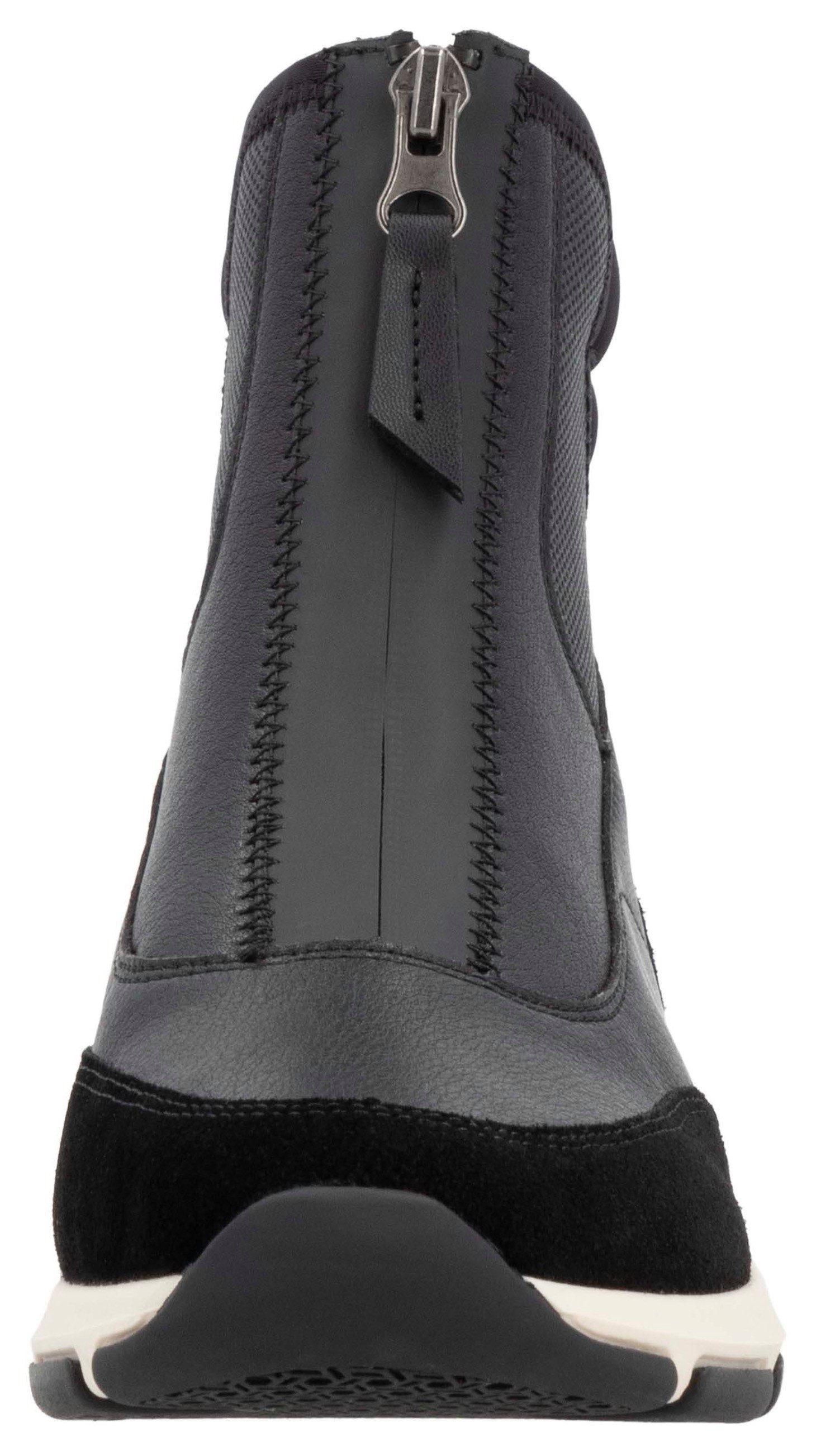 Remonte Winterlaarzen sleehak, winterenkellaarsjes, high top sneaker met schapenwol voering