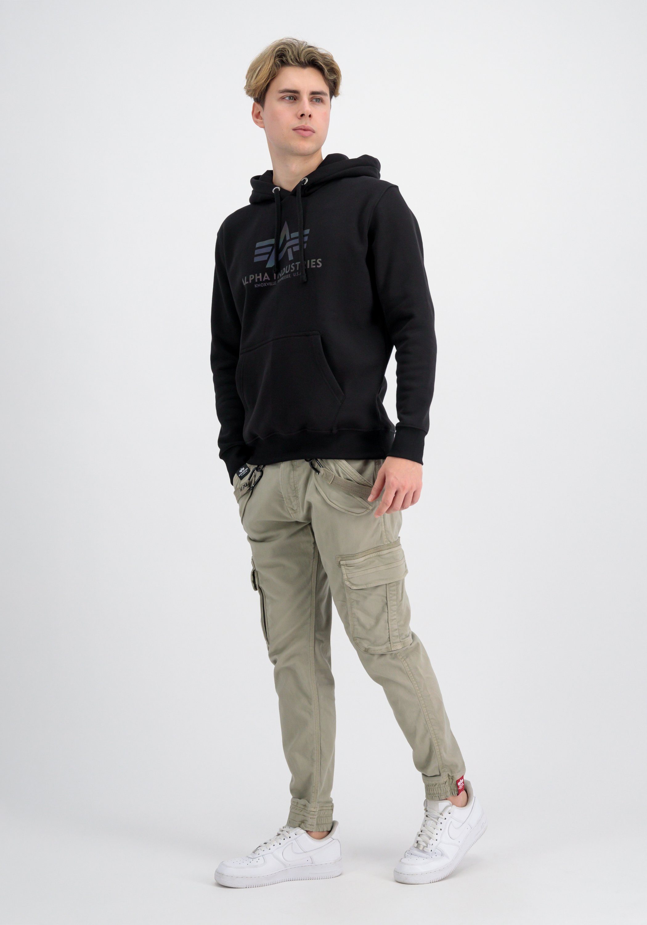 Alpha Industries Hoodie Alpha Industries Men - Hoodies Basic Hoodie Rainbow Refl. Print