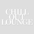 home affaire artprint opschrift "chill out lounge" afmeting (b - h): 60-30 cm wit