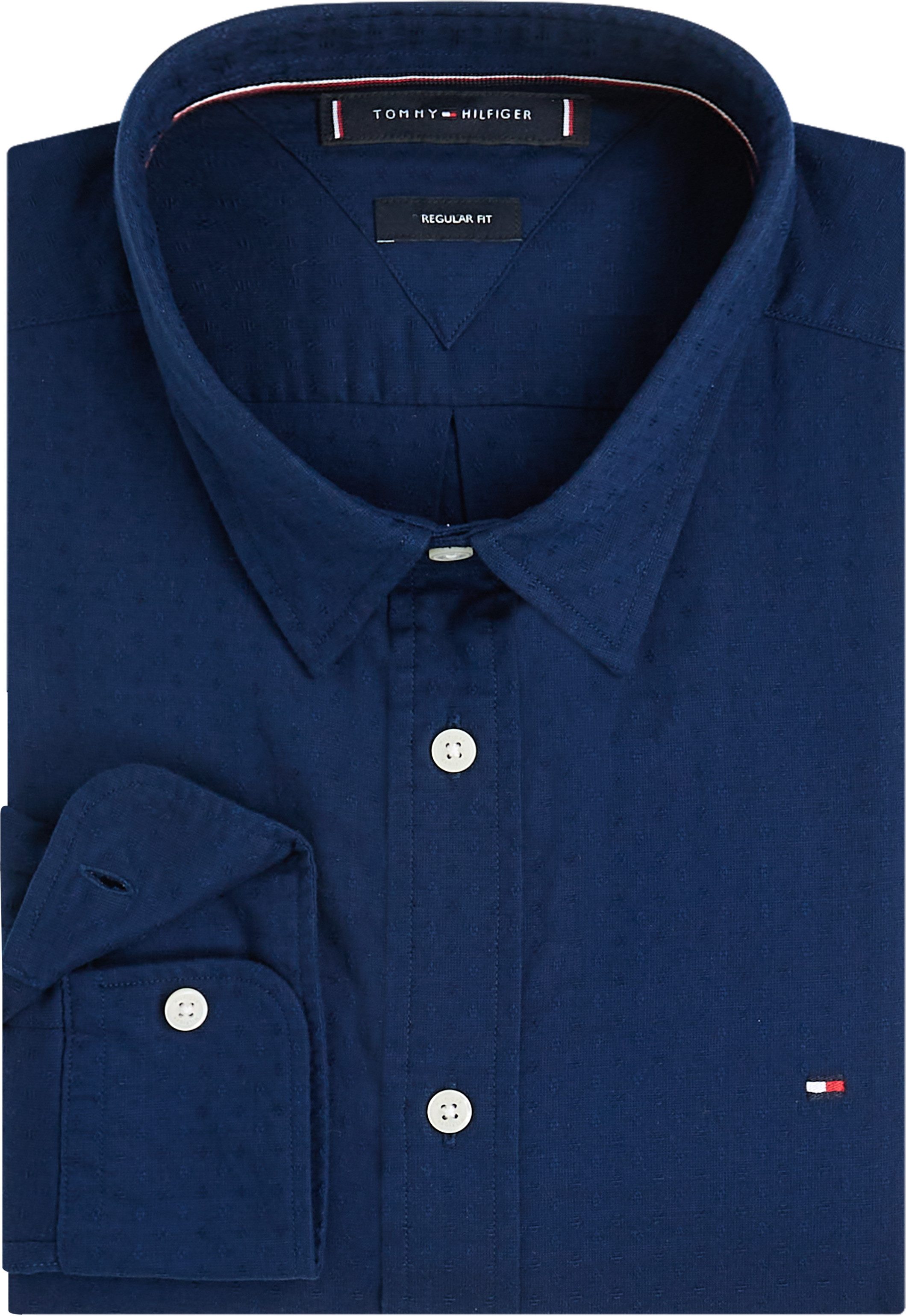 Tommy Hilfiger Overhemd met lange mouwen DOBBY STRUCTURE RF SHIRT