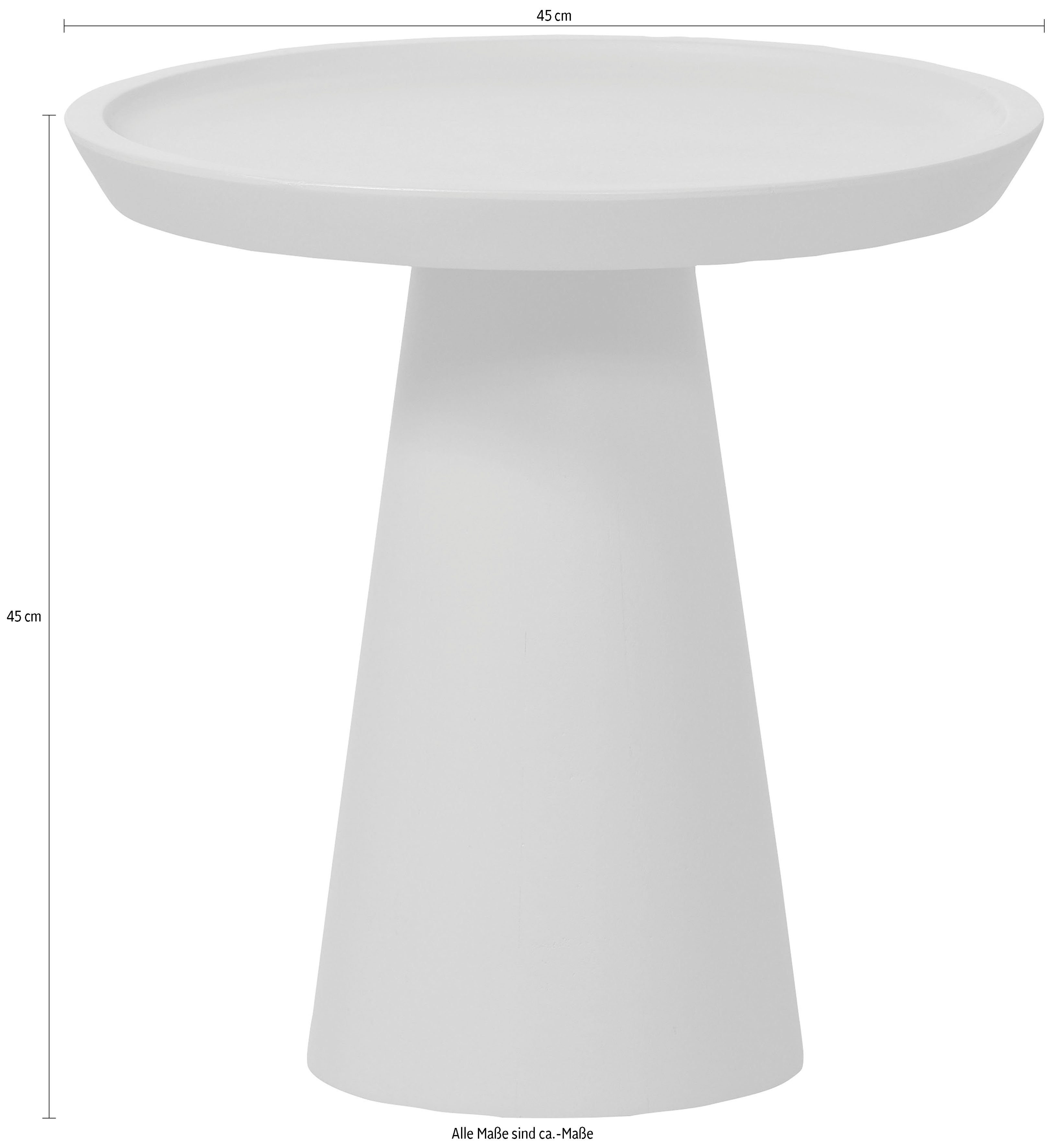 WOOOD Bijzettafel Stockholm met afgeronde hoeken, h 45 cm x b 45 cm