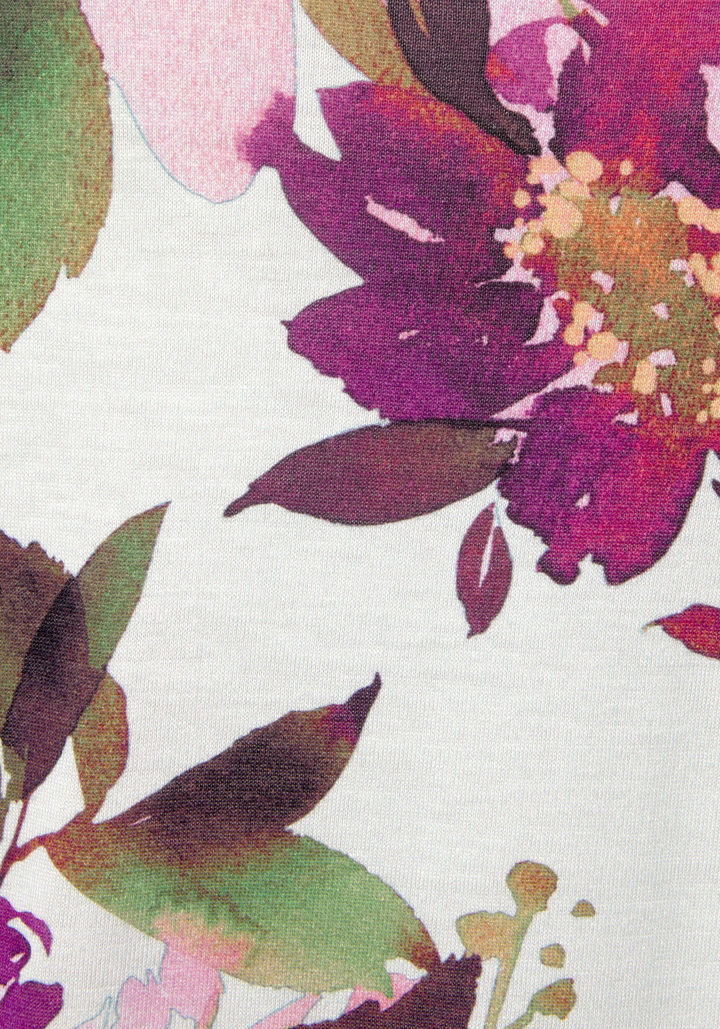 Beachtime Tanktop met bloemenprint, losse zomertops van jersey (Set van 2)
