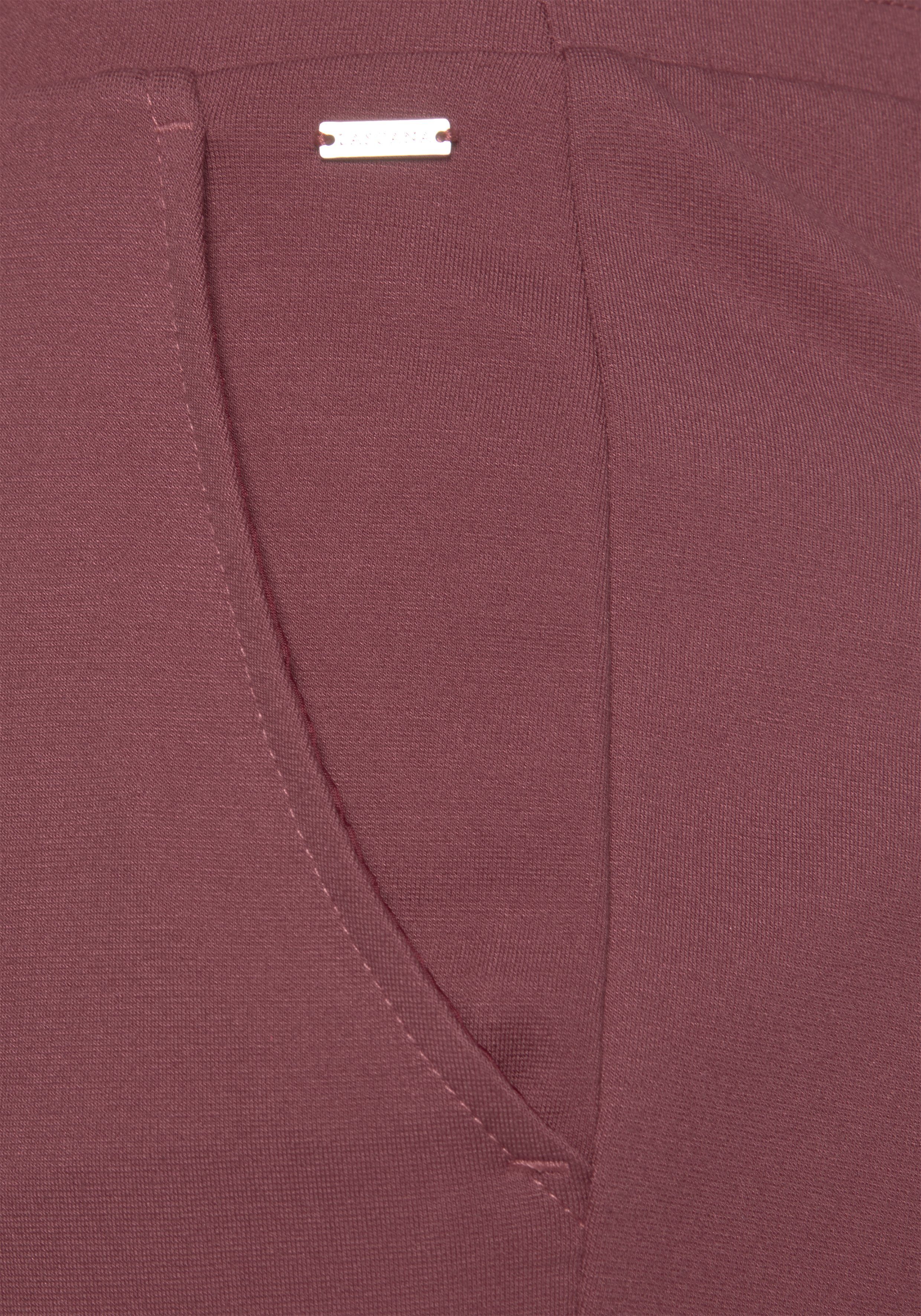 Lascana Jogpants met elastische tailleband en riemlussen, loungewear (1-delig)