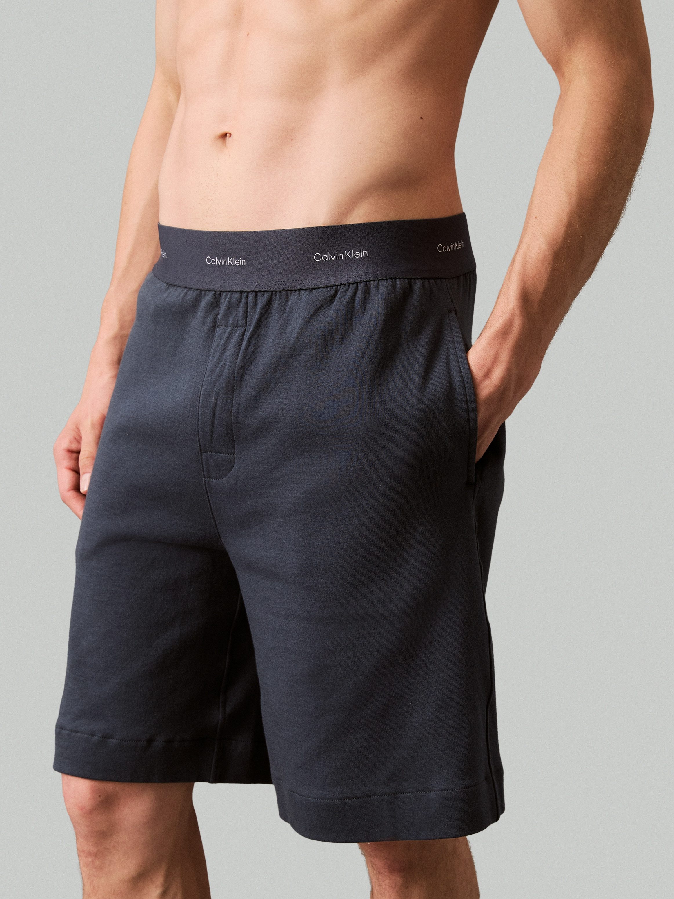 Calvin Klein Pyjamashort SLEEP SHORT met calvin klein-logo op de elastische band