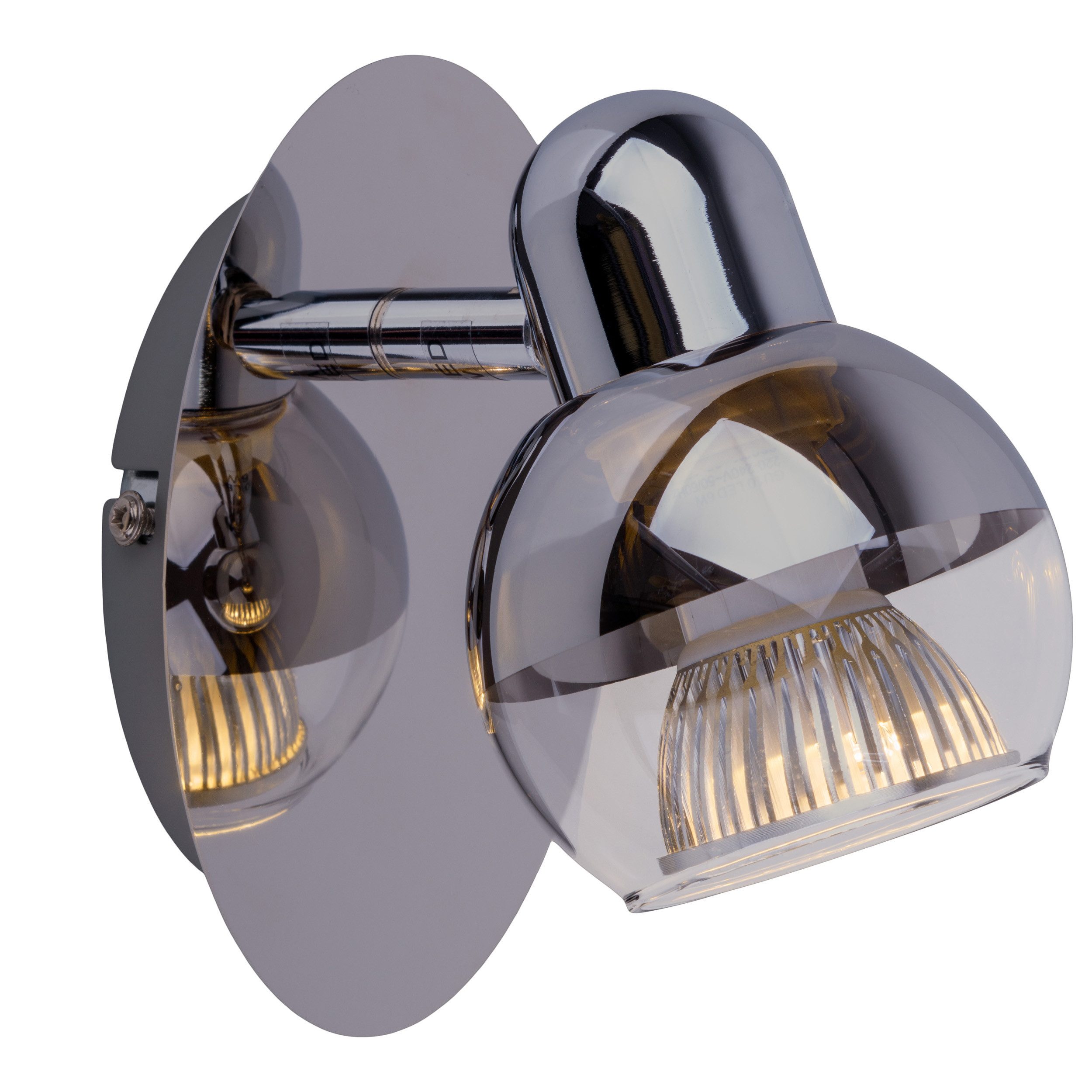 näve Wandlamp Boccia 1-lamps, glas in amber d: 23,5cm, toevoerkabel 150cm zwart, e27 excl. lichtbron (1 stuk)