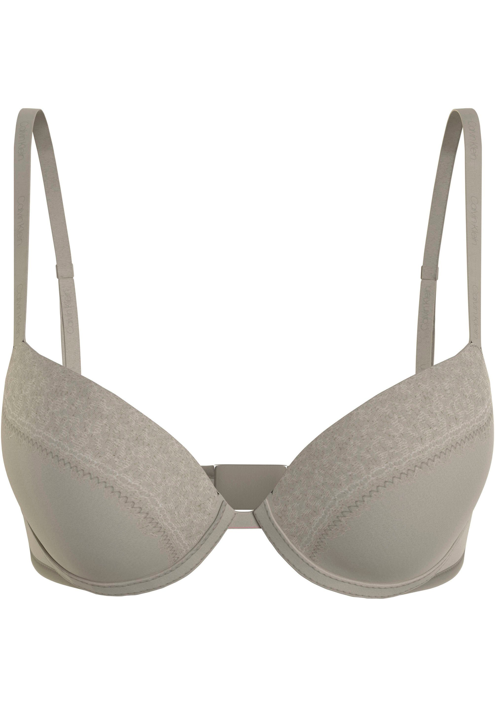 Calvin Klein Push-up-bh PUSH UP PLUNGE dames push-up bh's maat 70 B grijs