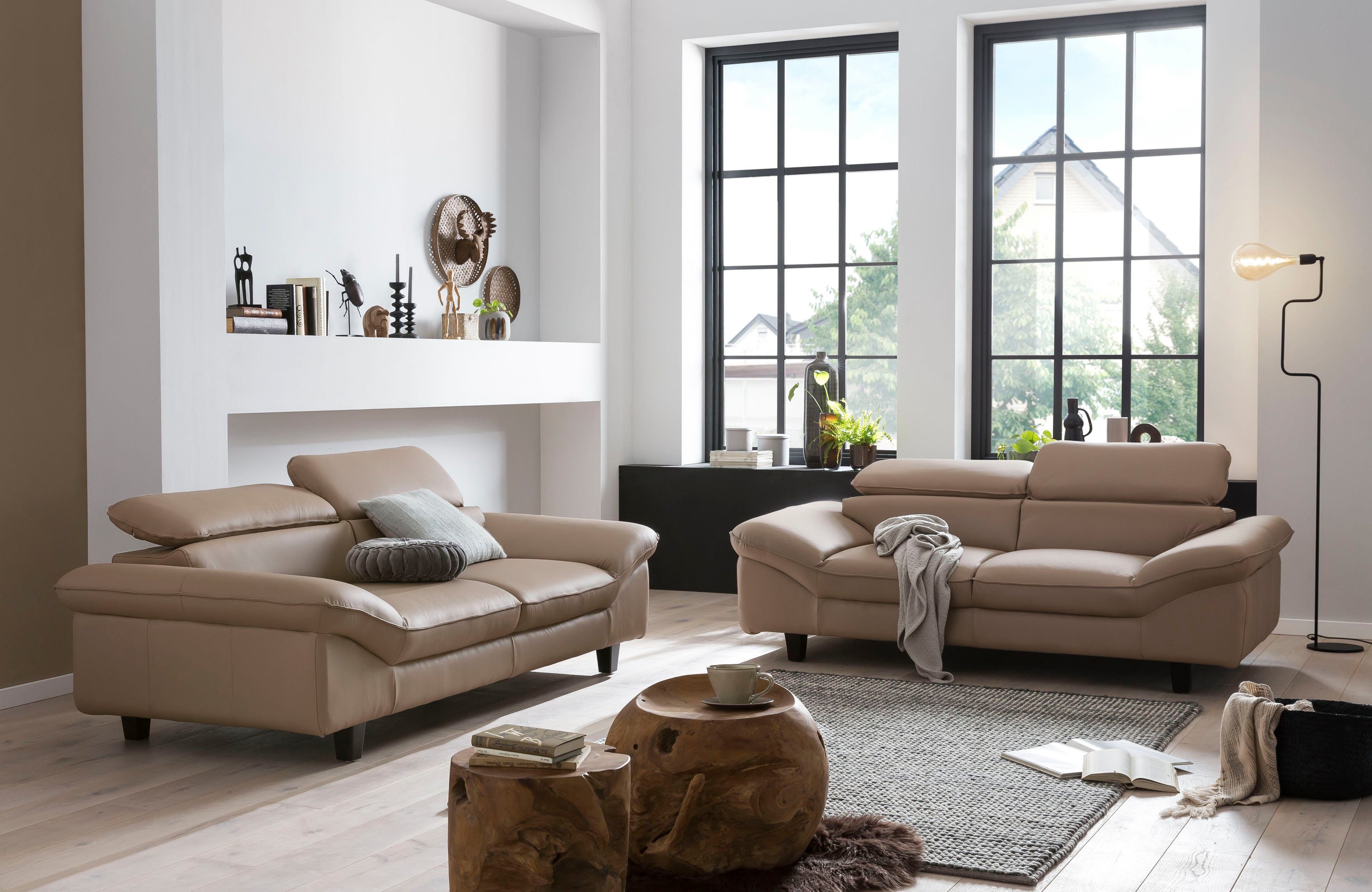 Home affaire 2-zitsbank Piloot Big-sofa met verstelbare rugleuning