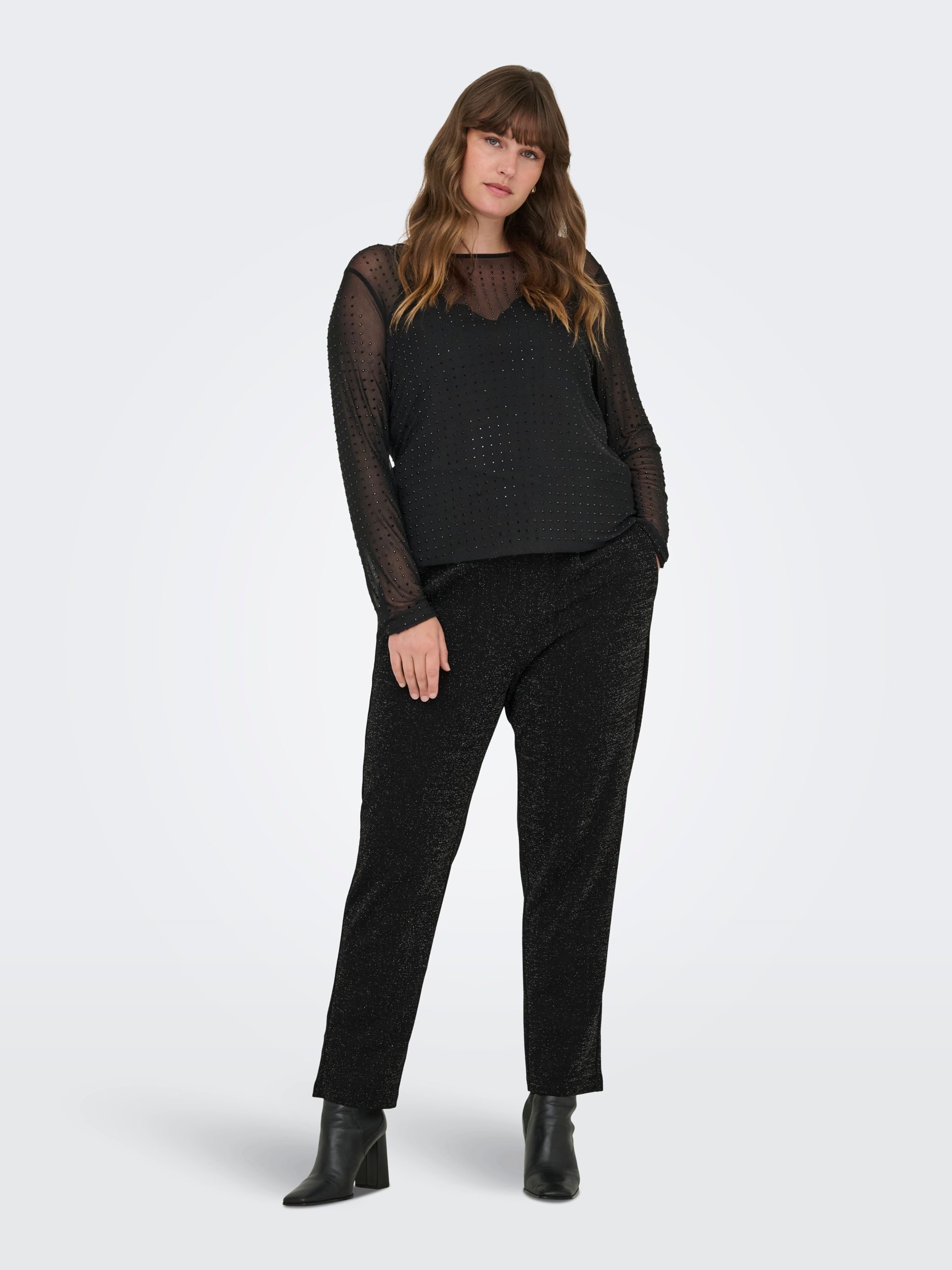 ONLY CARMAKOMA Joggingbroek CARPOPTRASH-ALYA EASY GLIT PANT NOOS