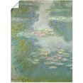 artland artprint waterlelies (waterlandschap). 1908. in vele afmetingen  productsoorten -artprint op linnen, poster, muursticker - wandfolie ook geschikt voor de badkamer (1 stuk) groen