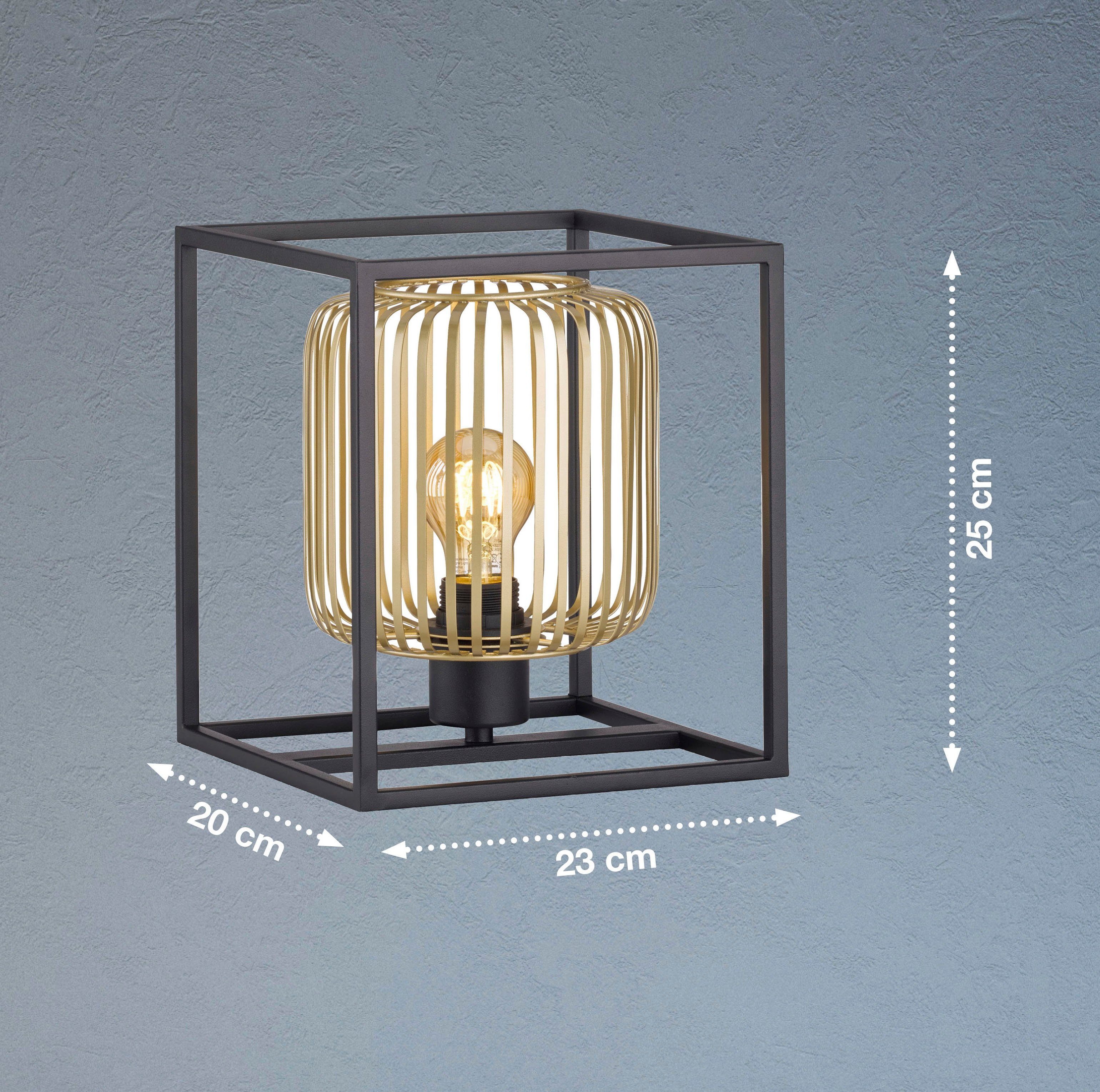 Honsel Leuchten Tafellamp CAYDO Moderne, zandzwarte lamp - geeft je ruimte iets extravagants (1 stuk)