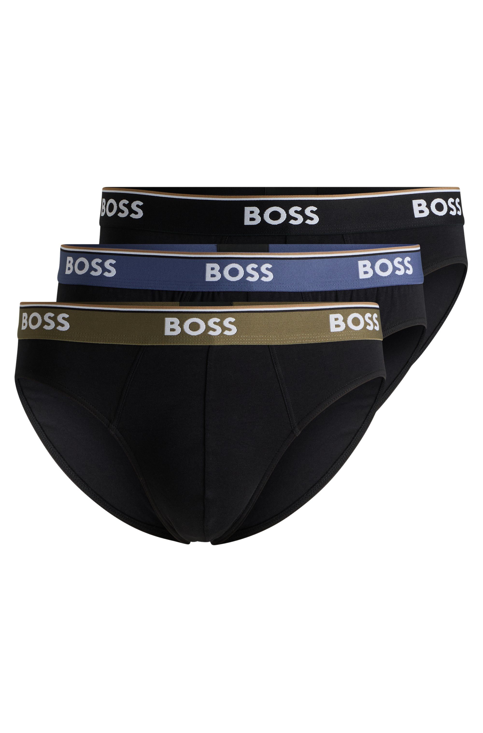 Boss Slip met elastische band met label in een set van 3 stuks