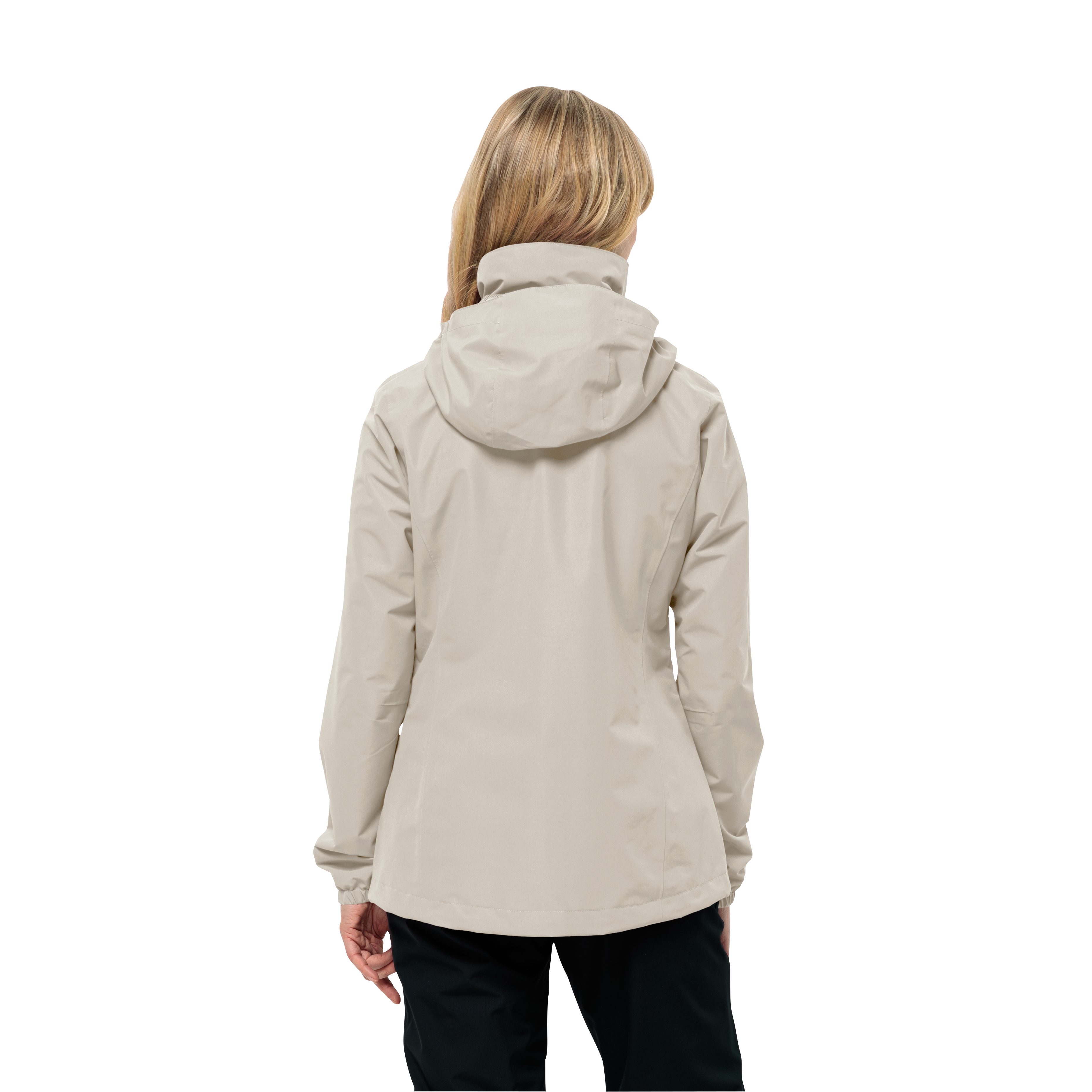Jack Wolfskin Functioneel jack STORMY POINT 2L JKT W met opbergbare capuchon waterdicht ademend en winddicht