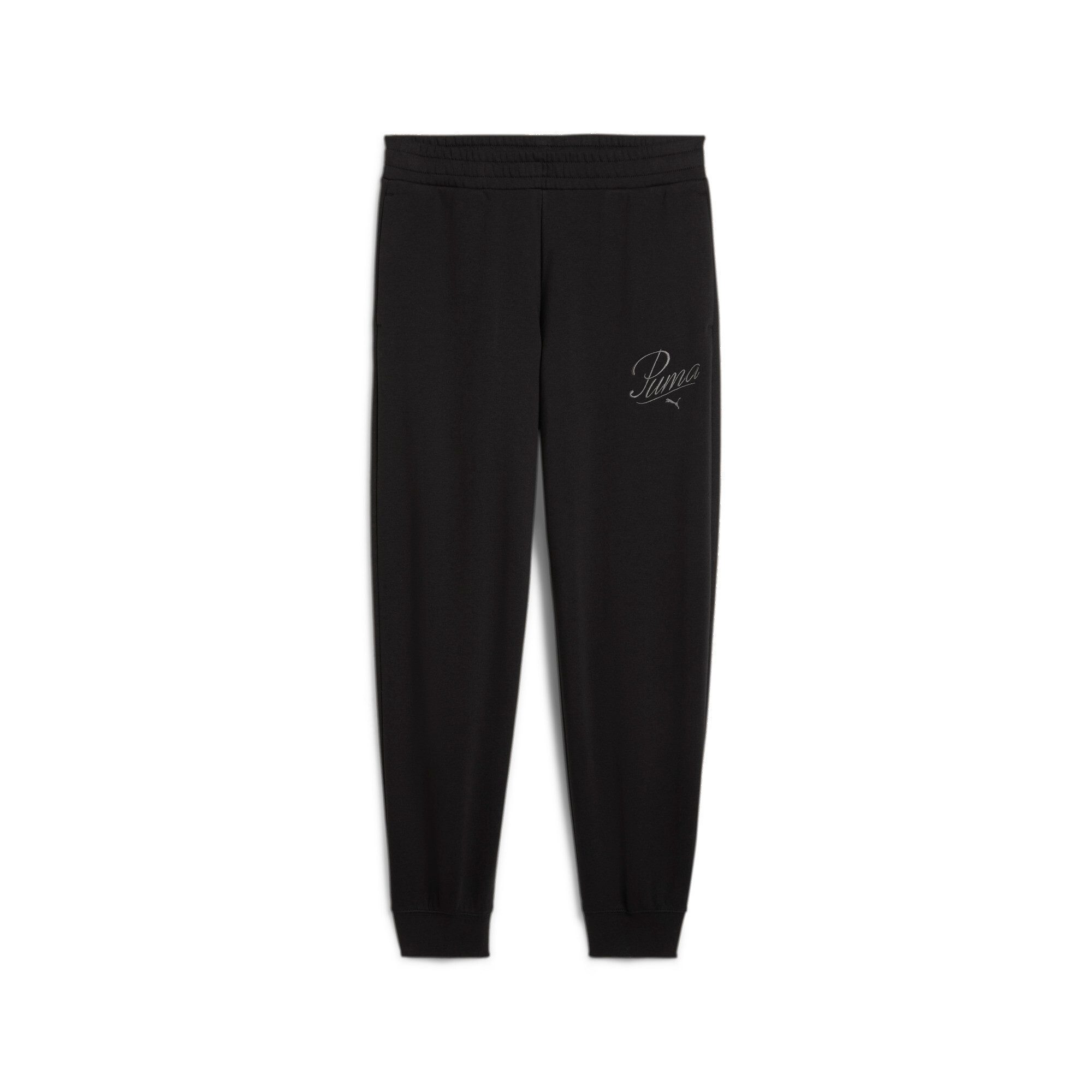 PUMA Trainingsbroek ESS SCRIPT COMFORT SWEATPANTS TR CL dames sportbroeken maat XL zwart