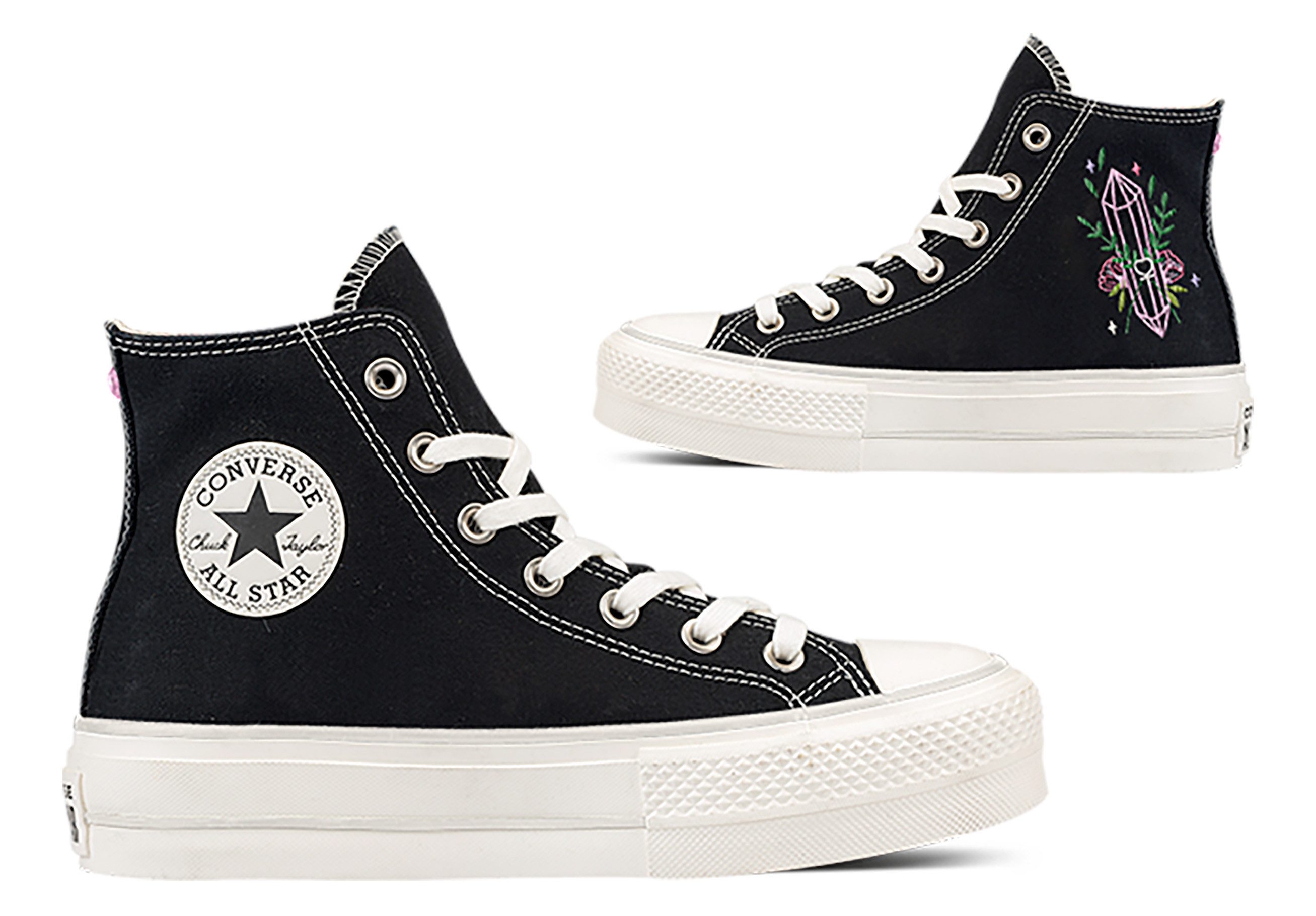 Converse Sneakers CHUCK TAYLOR ALL STAR LIFT PLATFORM EMBROIDERED CRYSTALS