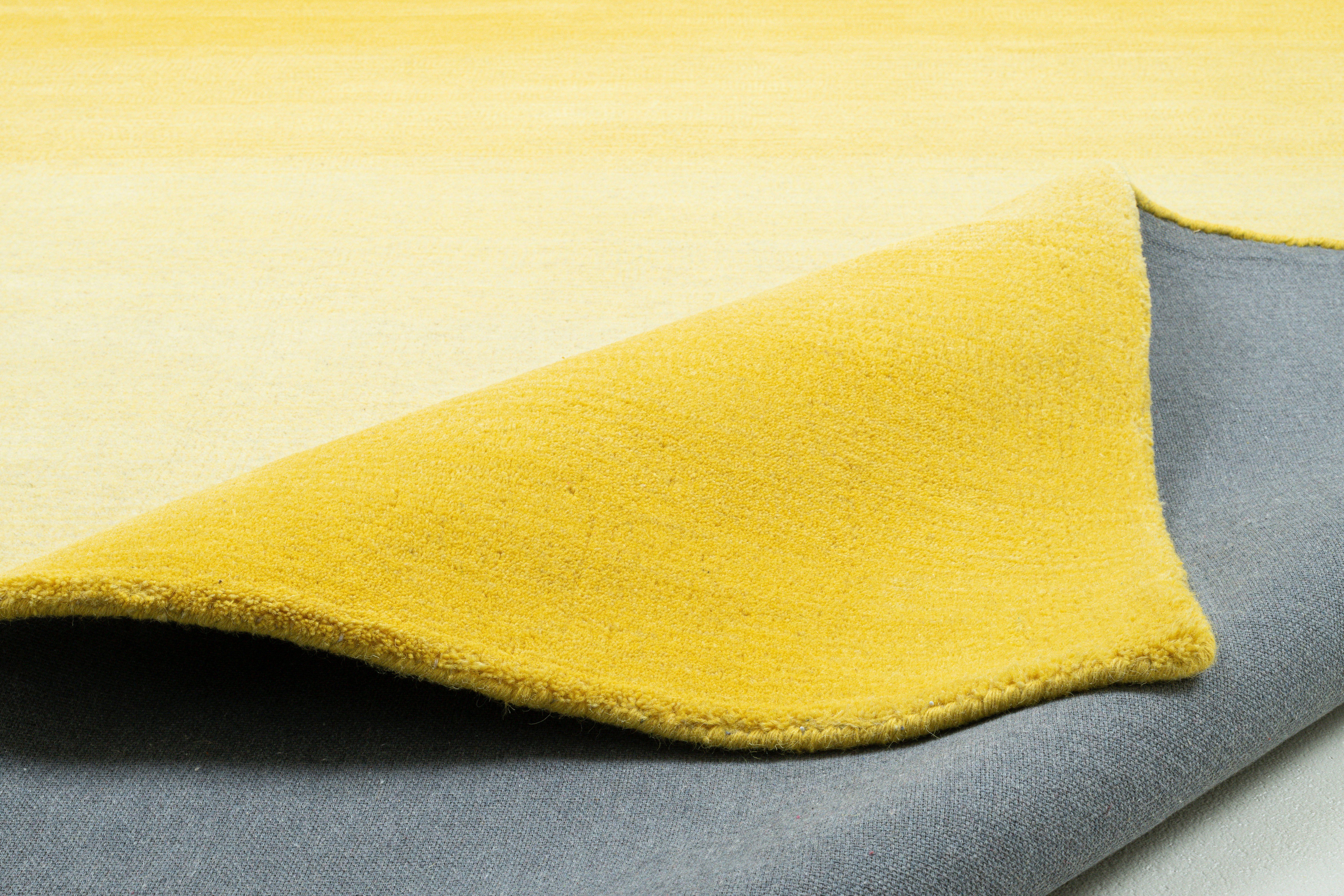 my home Wollen kleed Lessach Handgeweven tapijt, met moderne kleurverloop, 100% wol, handgeweven
