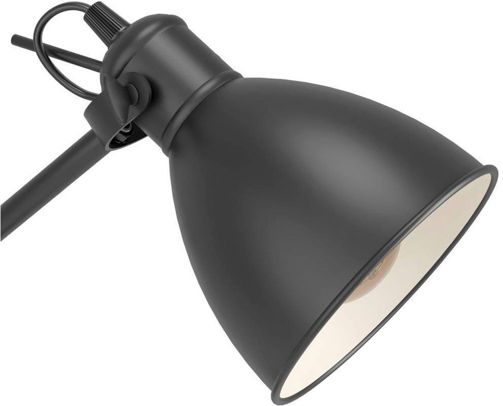 EGLO Staande lamp PRIDDY vloerlamp, staande lamp, staal, zwart, E27, industrieel