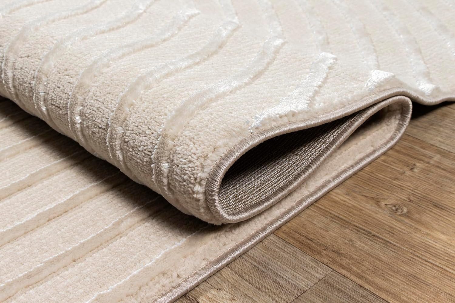 The carpet Vloerkleed Knight moderne woonkamer tapijt met elegant glanzende pool