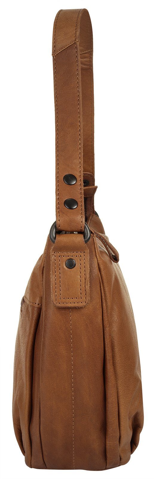 Spikes & Sparrow Schoudertas echt leder