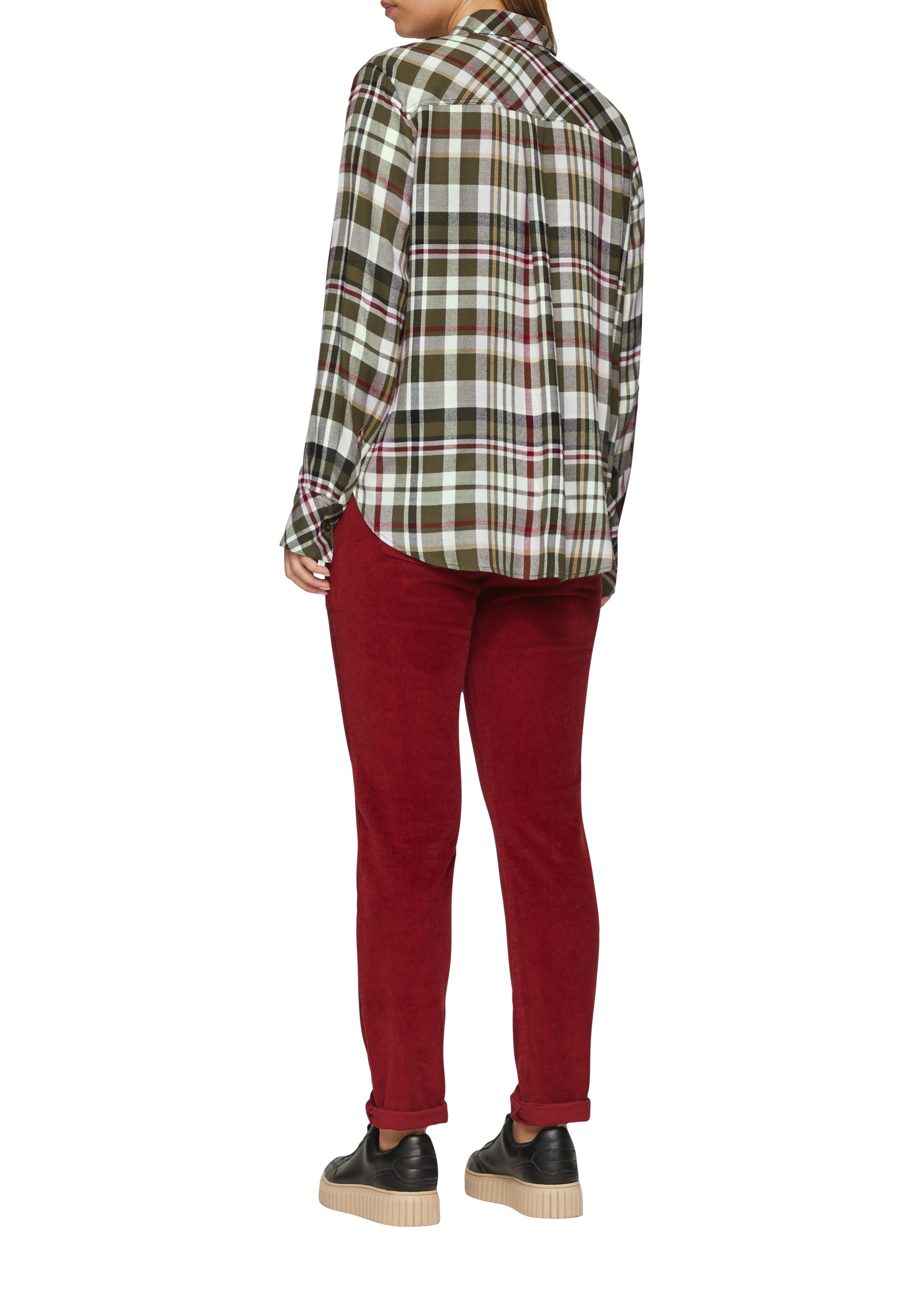 s.Oliver Overhemdblouse met ruitpatroon