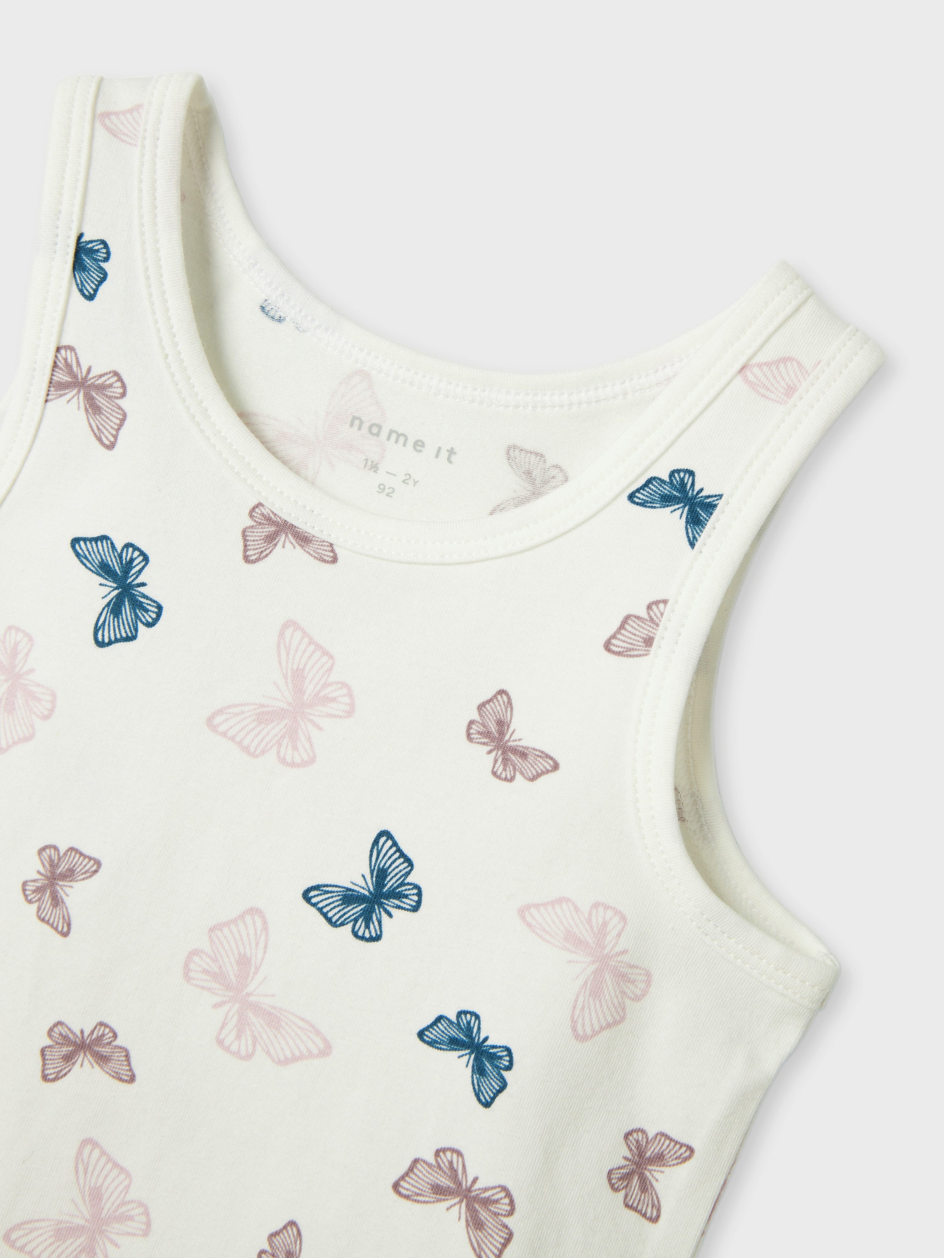 Name It Hemd NMFTANK TOP 2P JET STREAM BUTTERFLY NOOS (set 2 stuks)