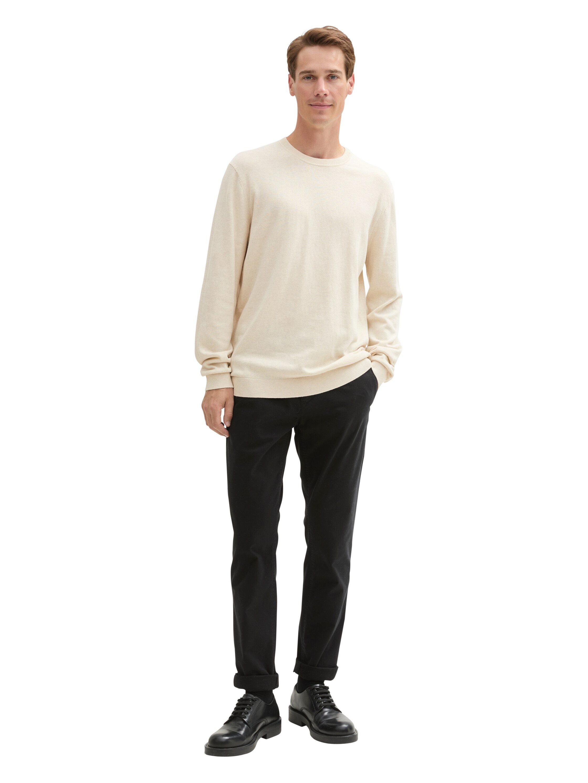 Tom Tailor Trui met ronde hals met gerecycled kasjmier