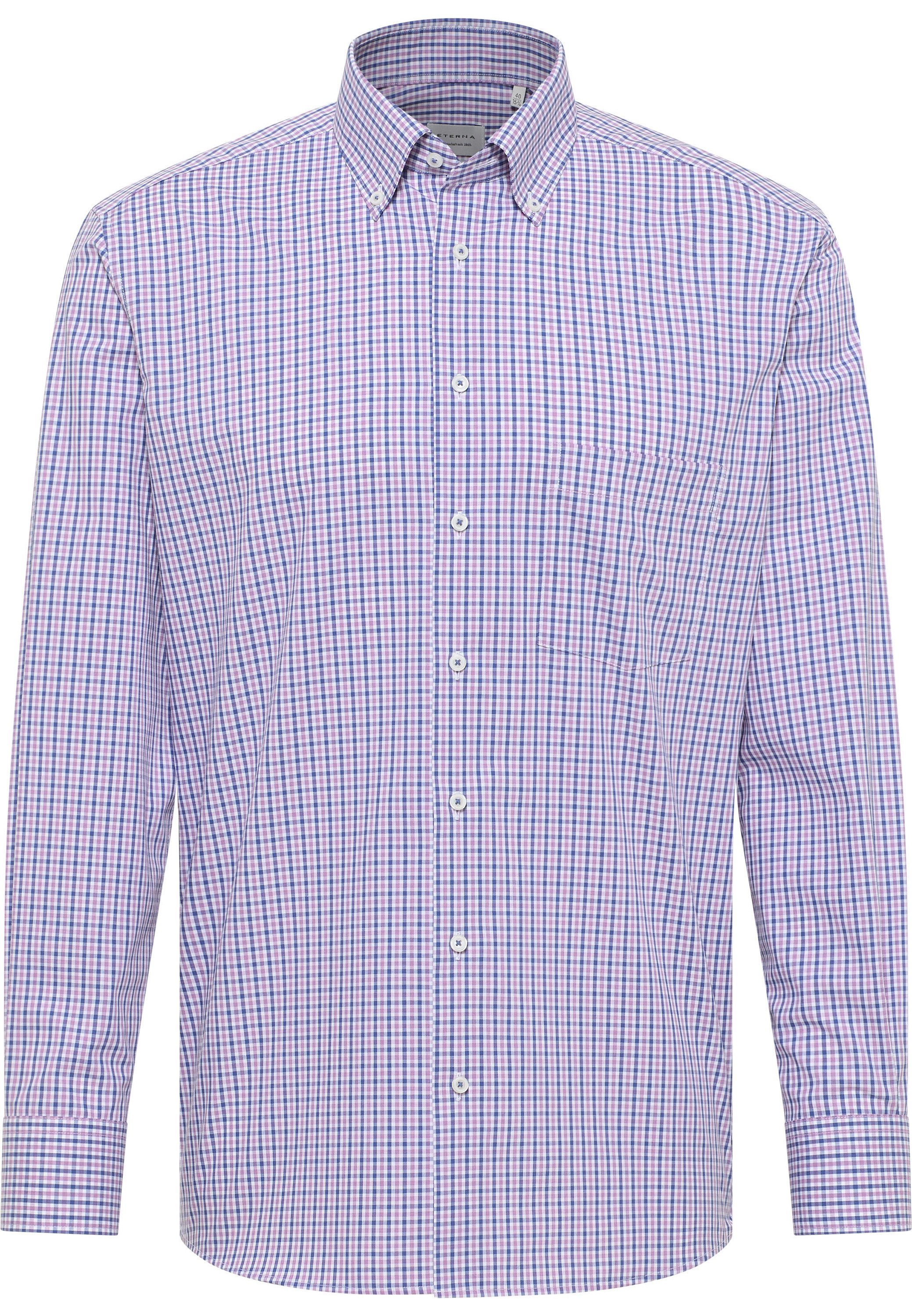 Eterna Overhemd met lange mouwen MODERN FIT NON IRON (strijkvrij)