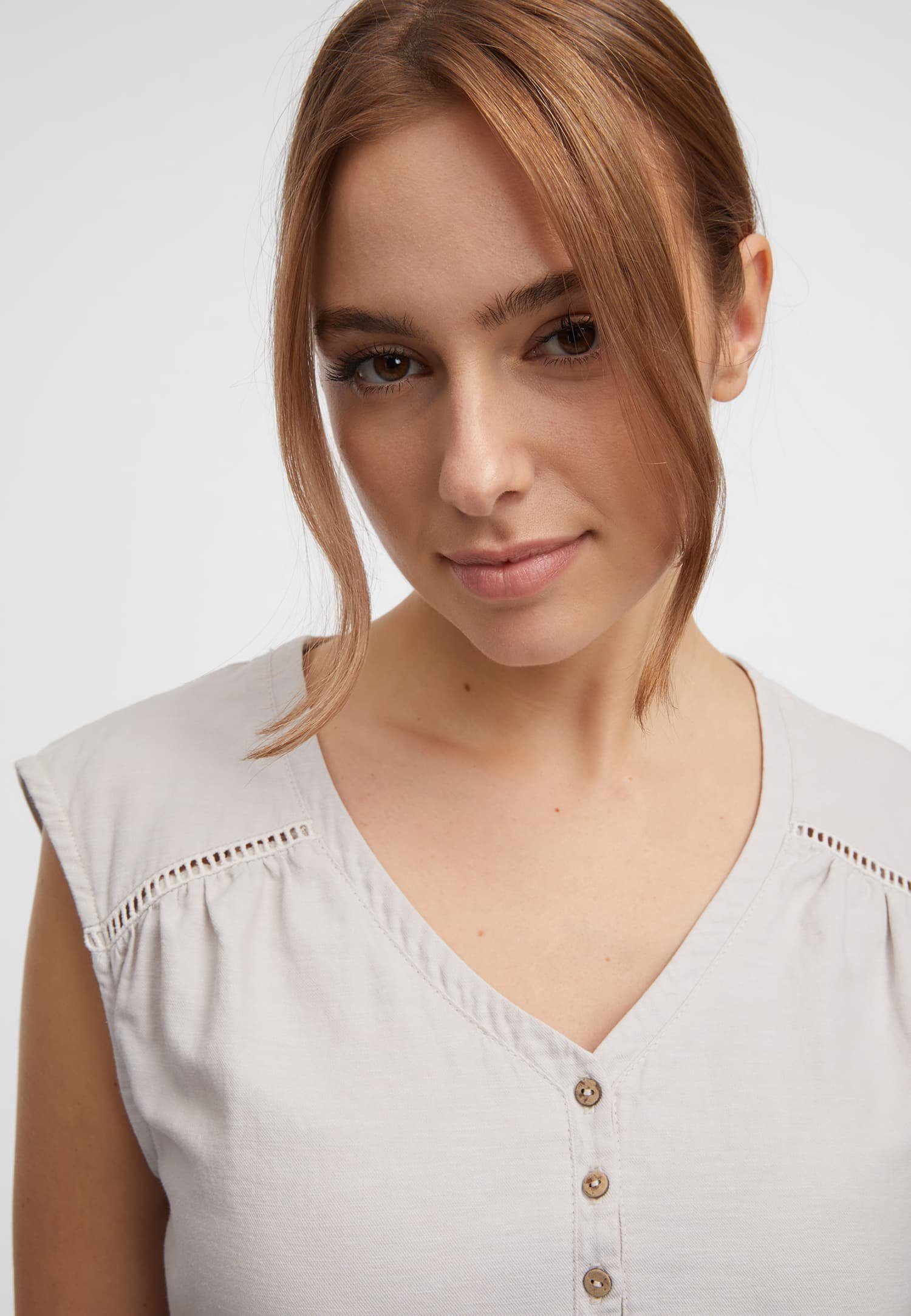 Ragwear Shirt met V-hals SALTTY LINEN