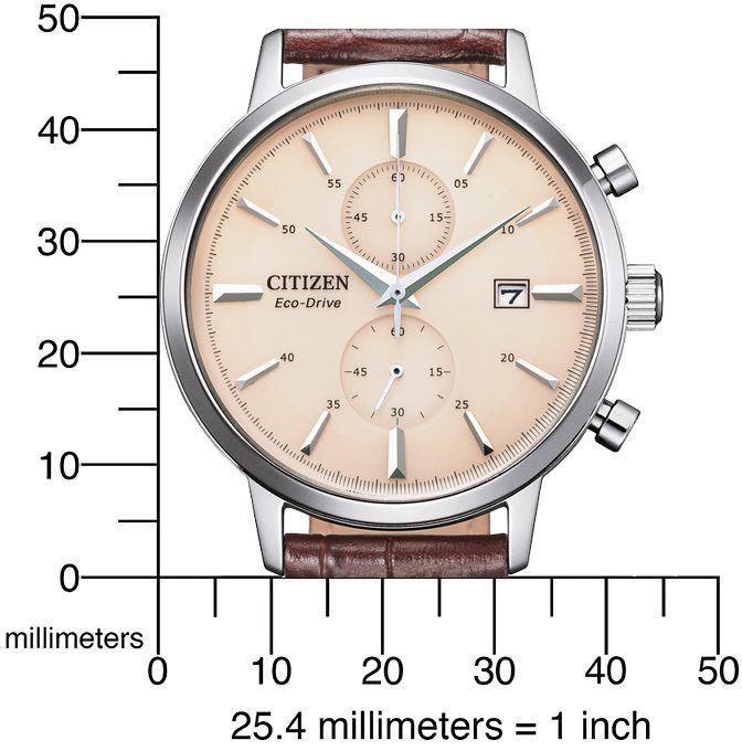 Citizen Chronograaf CA7061-26X Polshorloge, herenhorloge, solar, stopwatchfunctie, leren band
