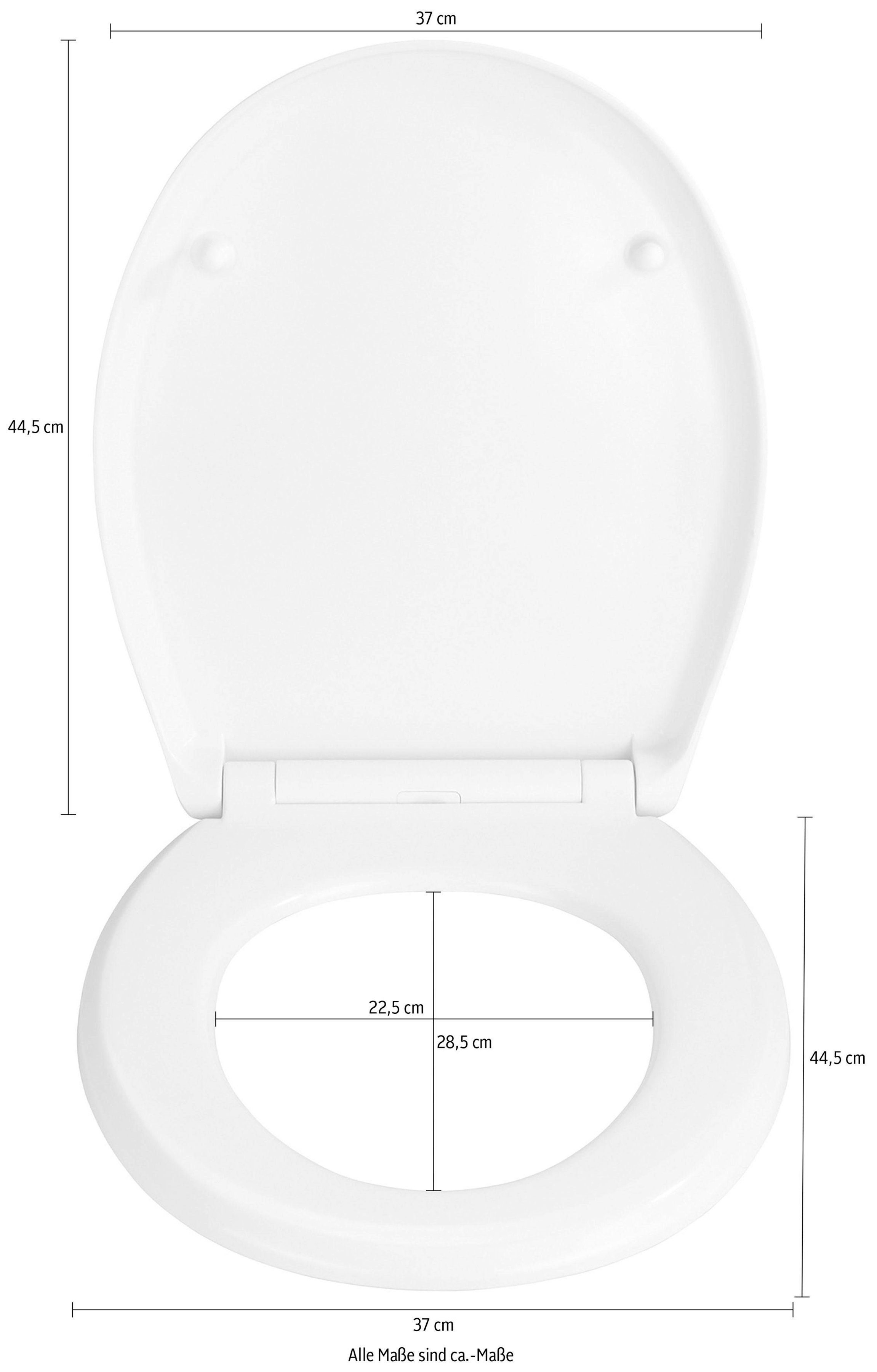 WENKO Toiletzitting Gubbio Duroplast, met soft-closemechanisme