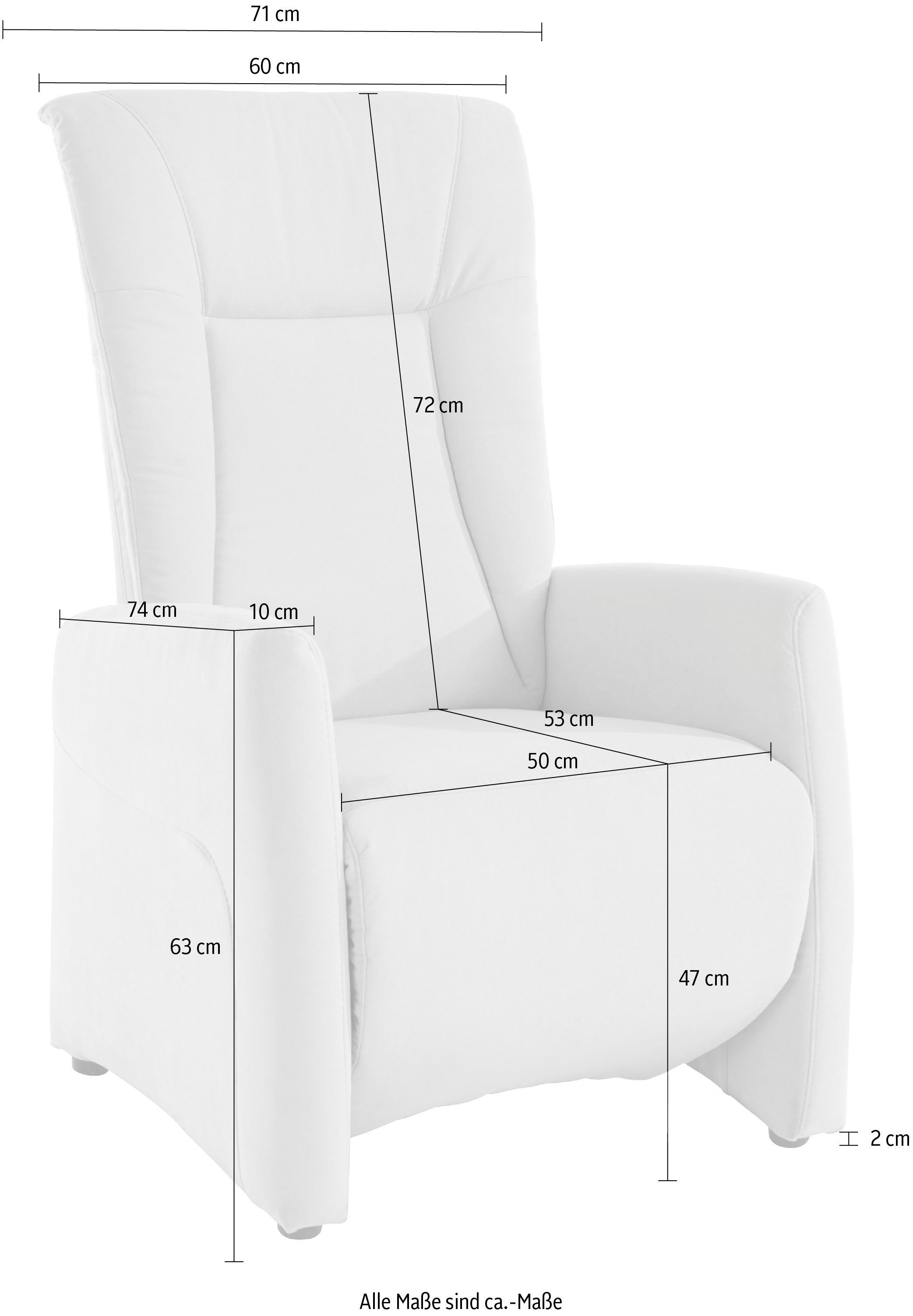sit&more Relaxfauteuil MELISSA naar keuze elektrisch of handmatig verstelbaar, optioneel opstahulp