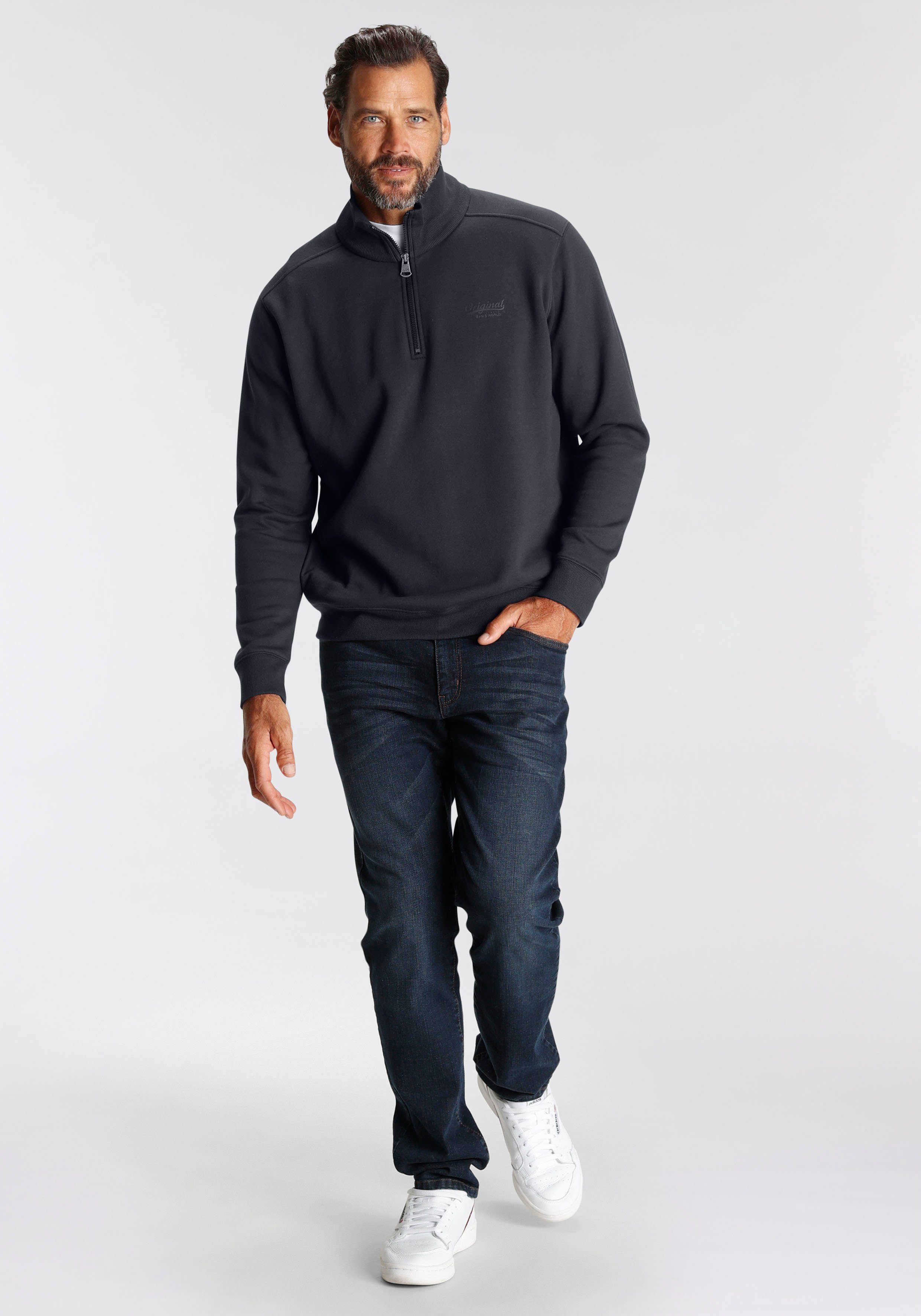 Man's World Sweatshirt lange mouwen, met sportieve print