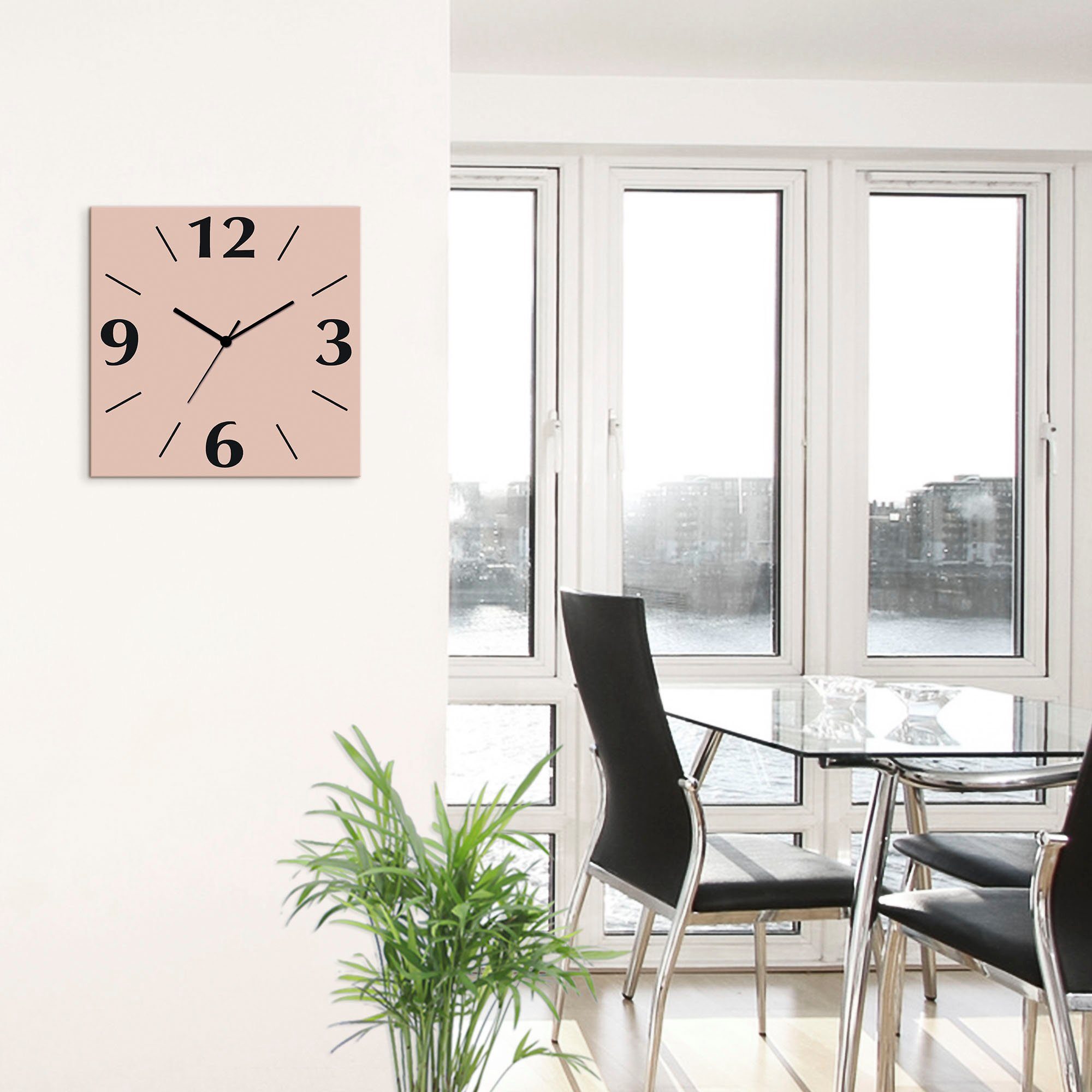 Artland Wandklok Uni trendkleuren optioneel verkrijgbaar met kwarts- of radiografisch uurwerk, geruisloos zonder tikkend geluid