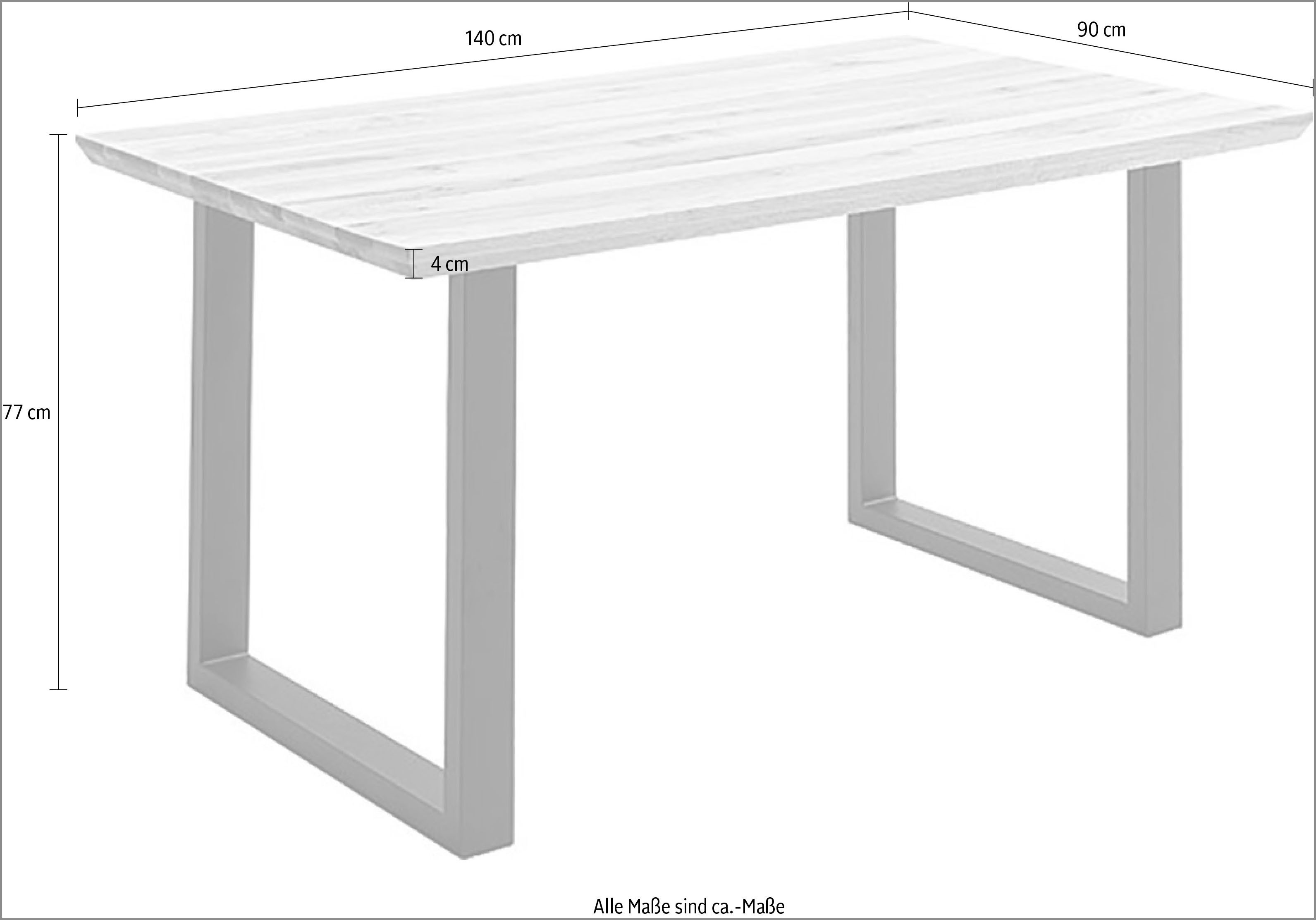 MCA living Eettafel Palais eettafel doorlopende lat verdubbeld (1 stuk)
