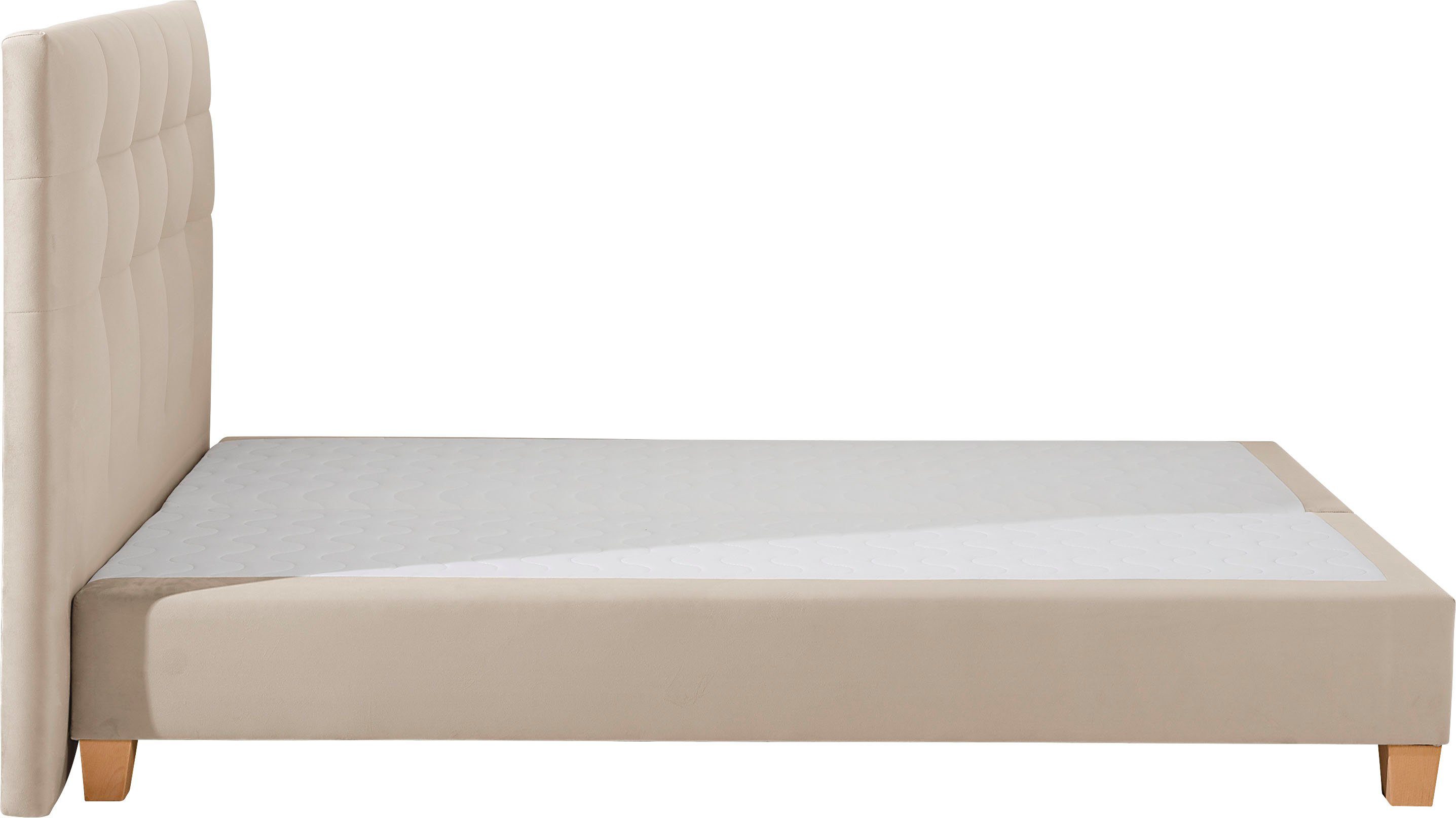 Home affaire Boxspring Moulay incl. topmatras, in extra lang 220 cm, 3 hardheden, ook in h4