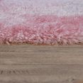 paco home hoogpolig vloerkleed bamba 410 flokati look, zacht, wasbaar, ideaal in de woonkamer  slaapkamer roze