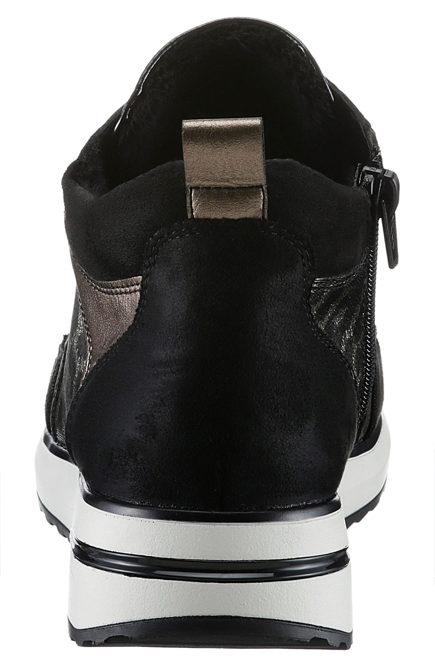 Remonte Sneakers met sleehak vrijetijdsschoen, high-top sneaker, veterschoen, binnenrits