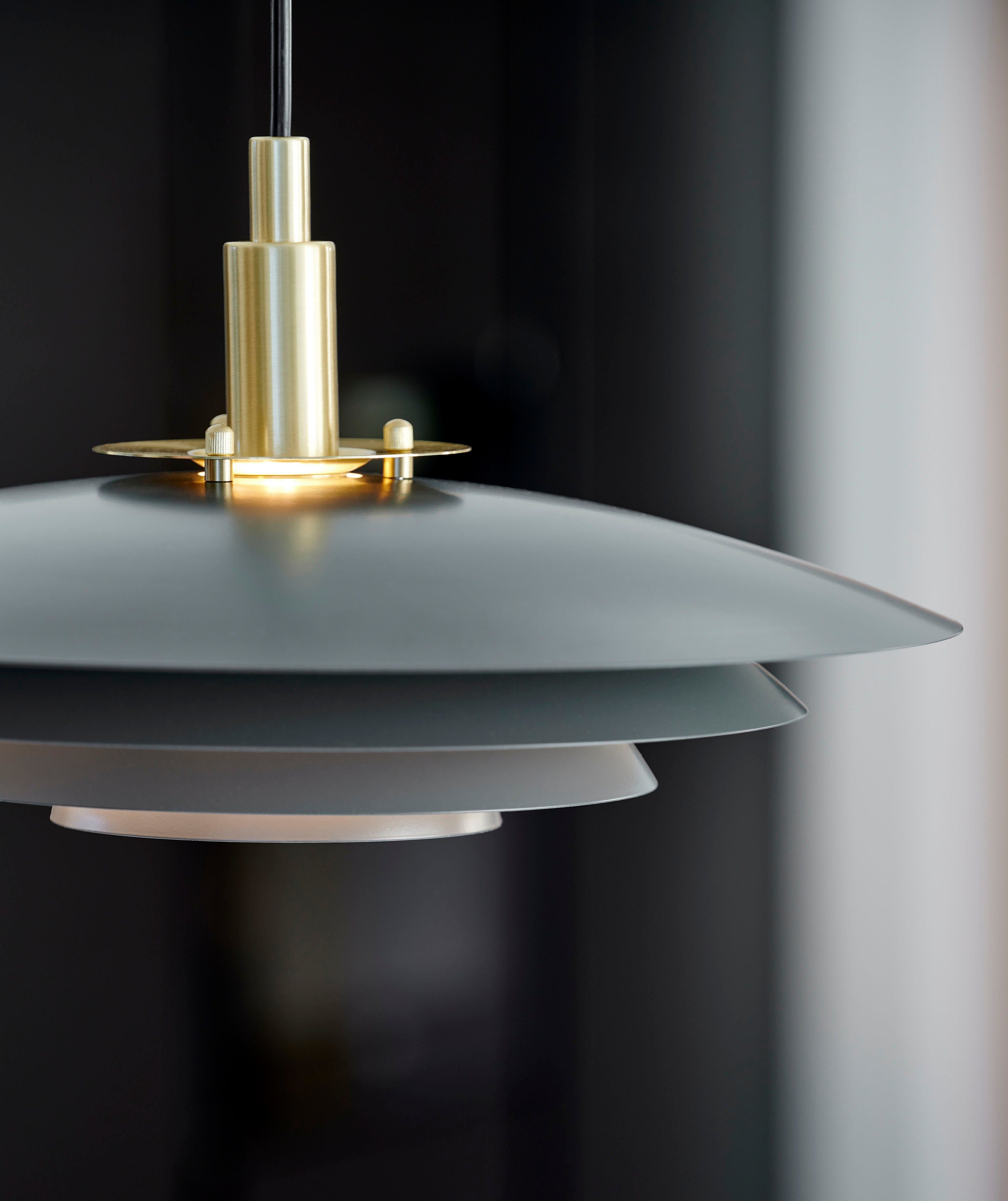 Nordlux Hanglamp Bretagne Scandinavische heldere en zachte lijnen, koper-effect, stabiele behuizing (1 stuk)