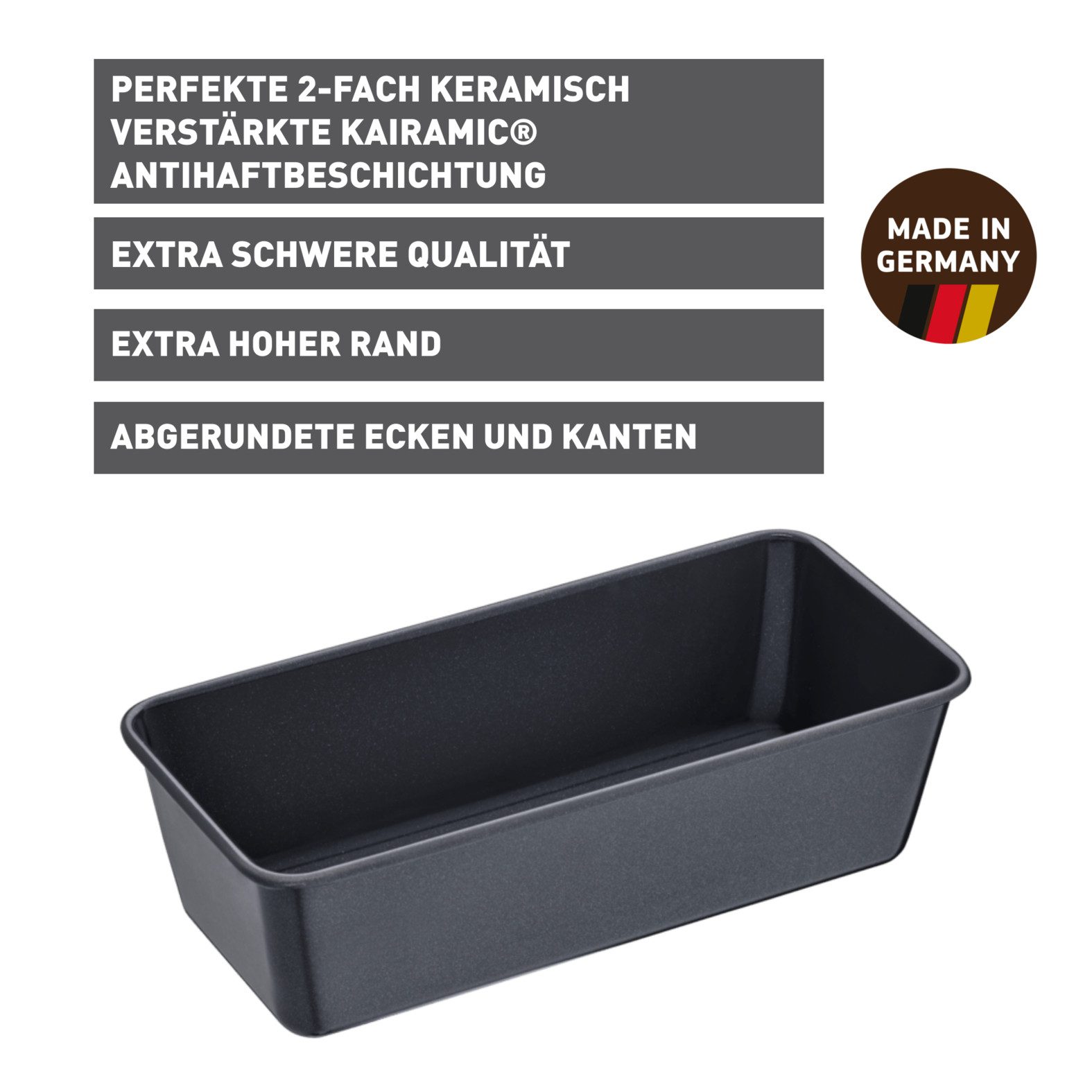 Kaiser Backformen Hoekig model La Forme Plus zuurdeegbestendig, snijvast, ovenbestendig, made in germany