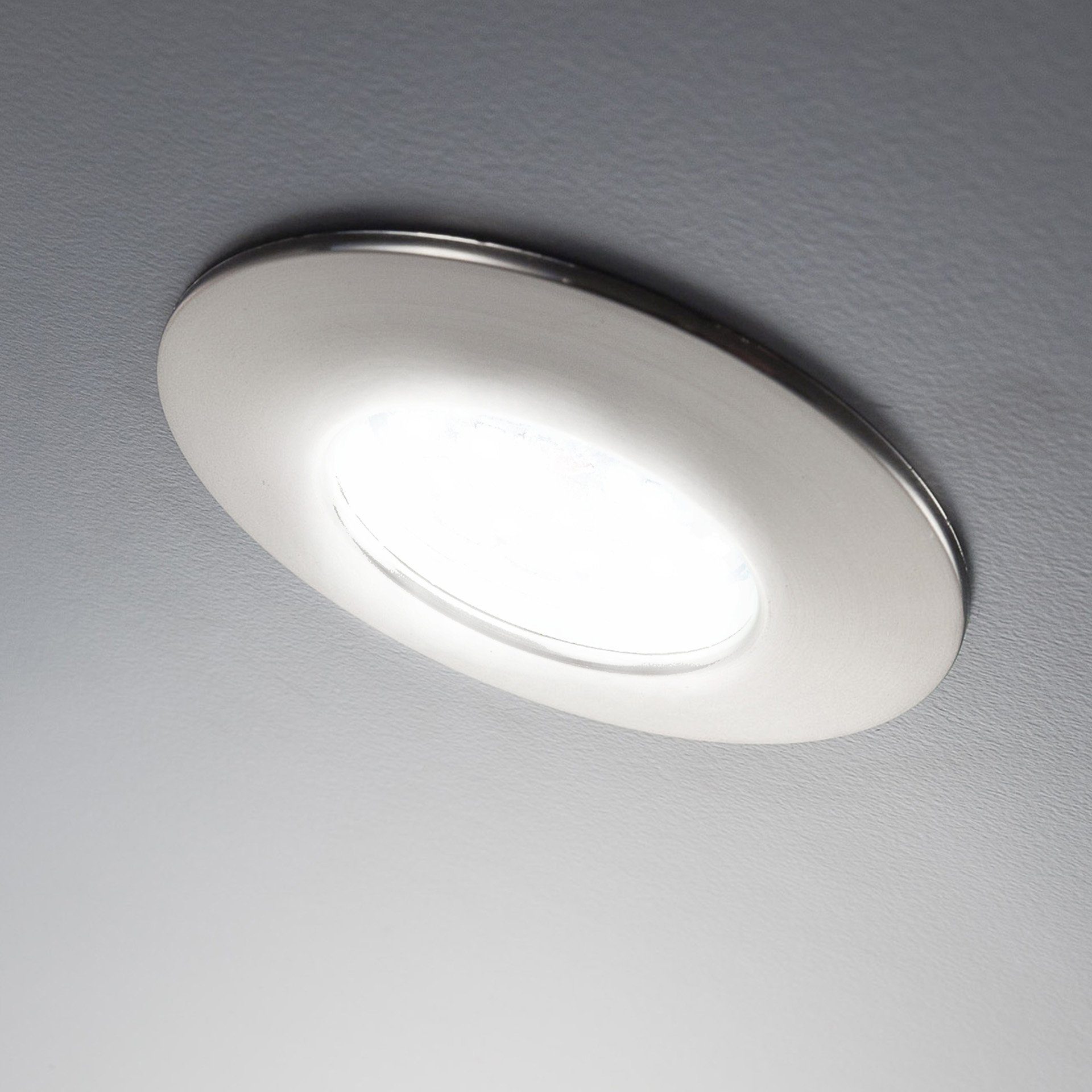 B.K.Licht Ledinbouwlamp 5-pack badkamer inbouwspots, IP44 beschermd, LED inbouwspots, plat