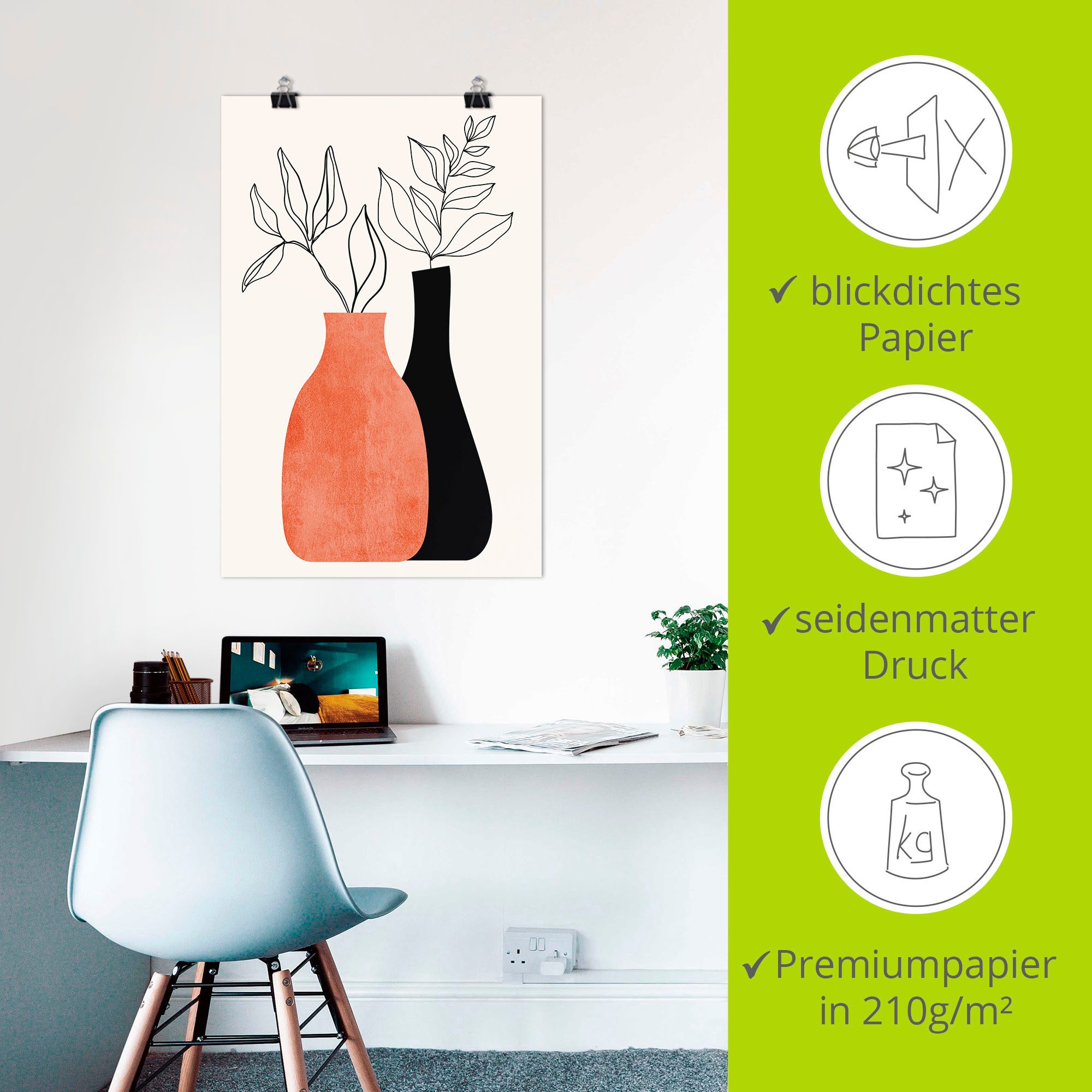 Artland Artprint Madame & Monsieur als artprint op linnen, poster in verschillende formaten maten