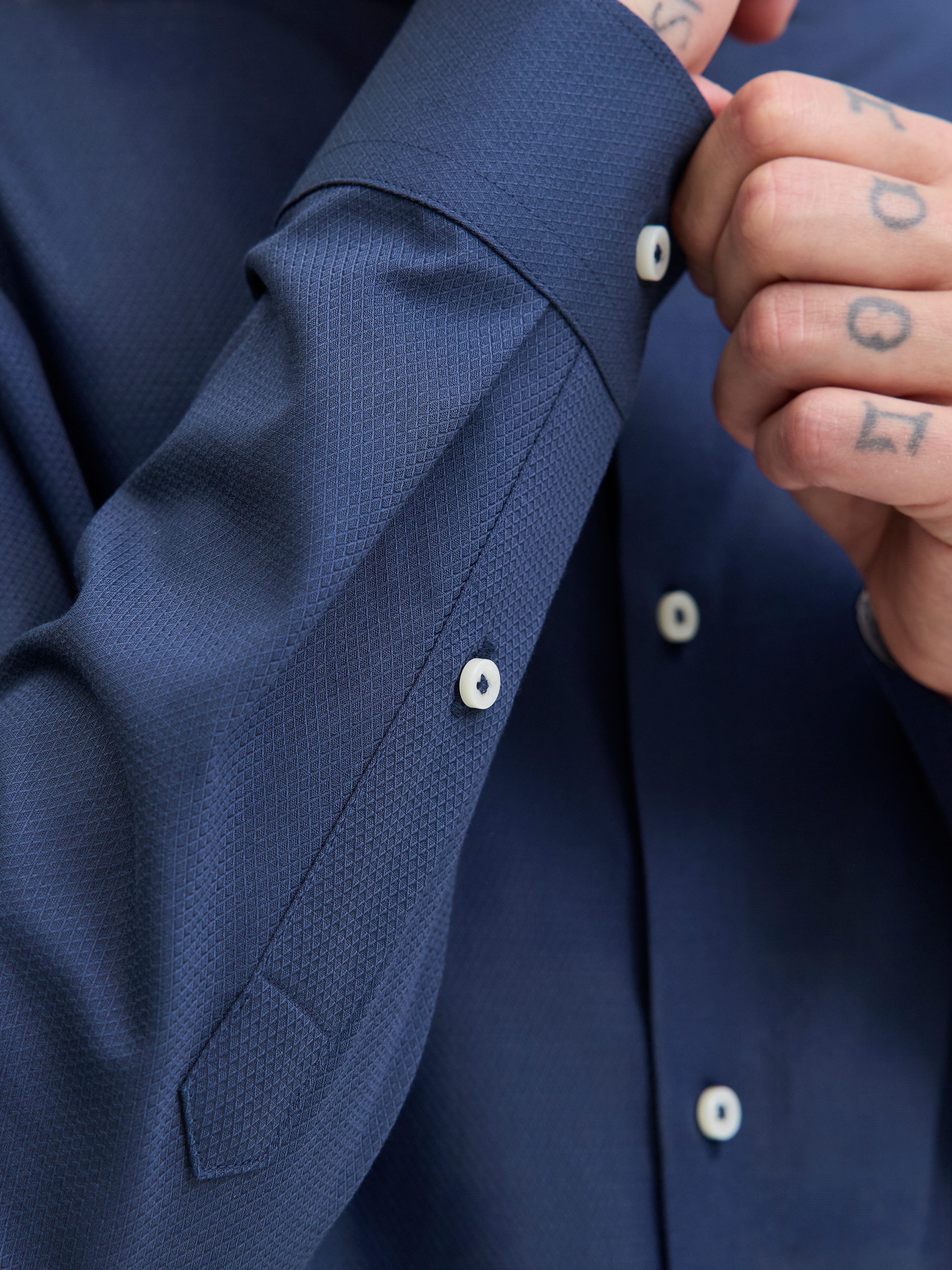 Jack & Jones Overhemd met lange mouwen JPRBLAPARKER DETAIL L/S SHIRT NOOS