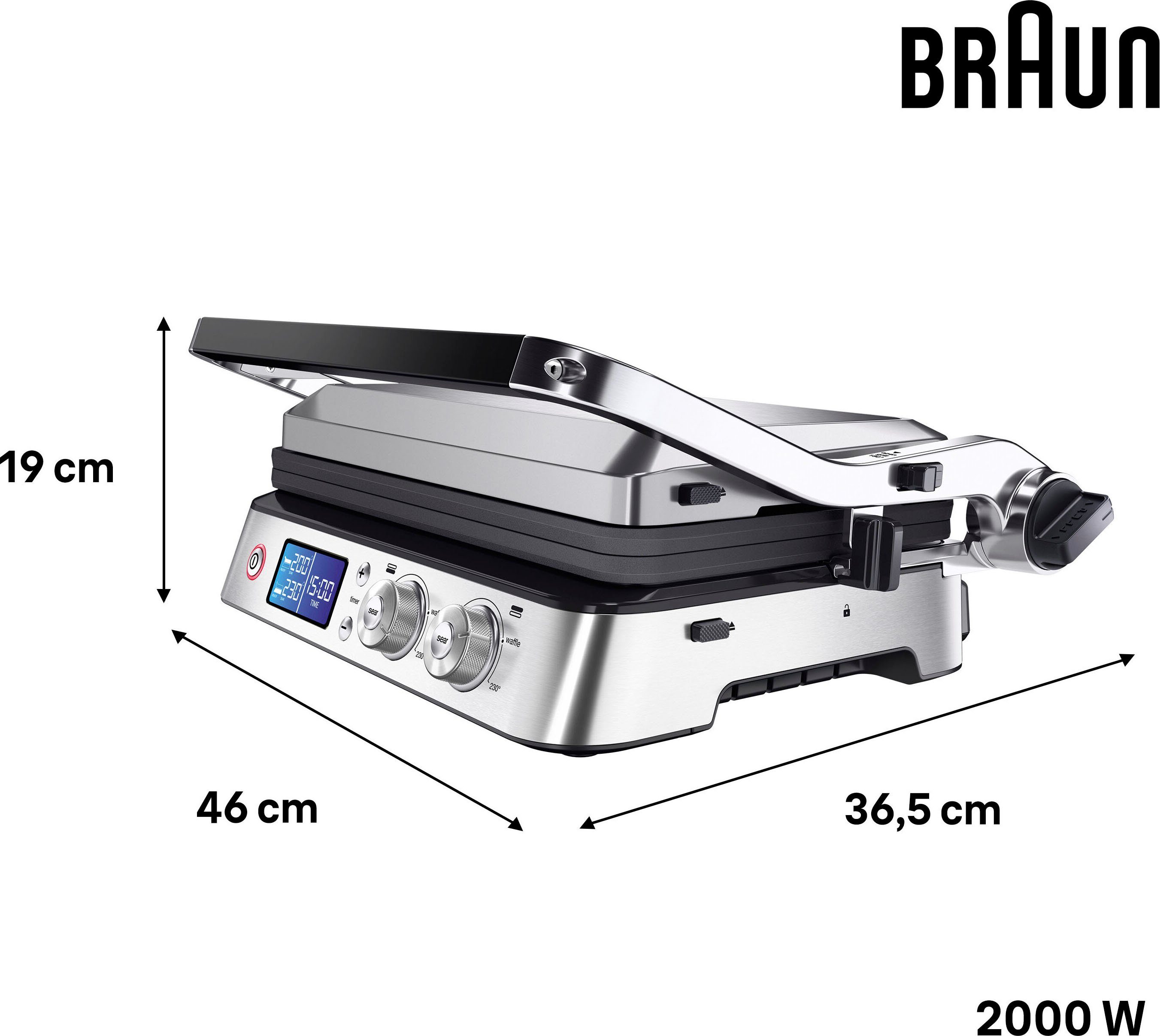 Braun Contactgrill Multigrill 9 CG 9043 silber