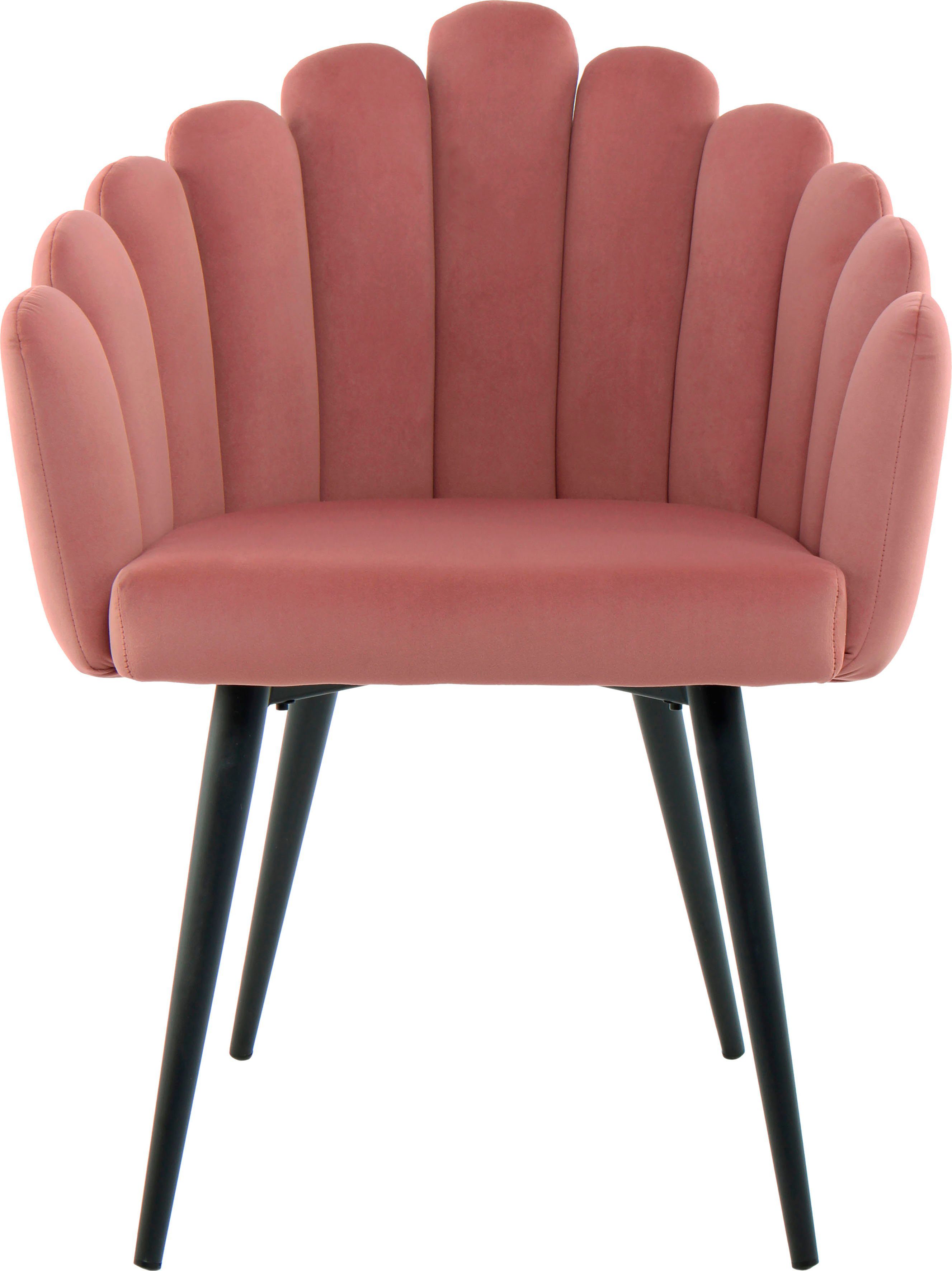 Kayoom Stoel Jeane 525, met fluweelzachte bekleding, comfortabel en gezellig fluweelzachte bekleding, modern, comfortabel en gezellig, met fluweelzachte bekleding (1 stuk)