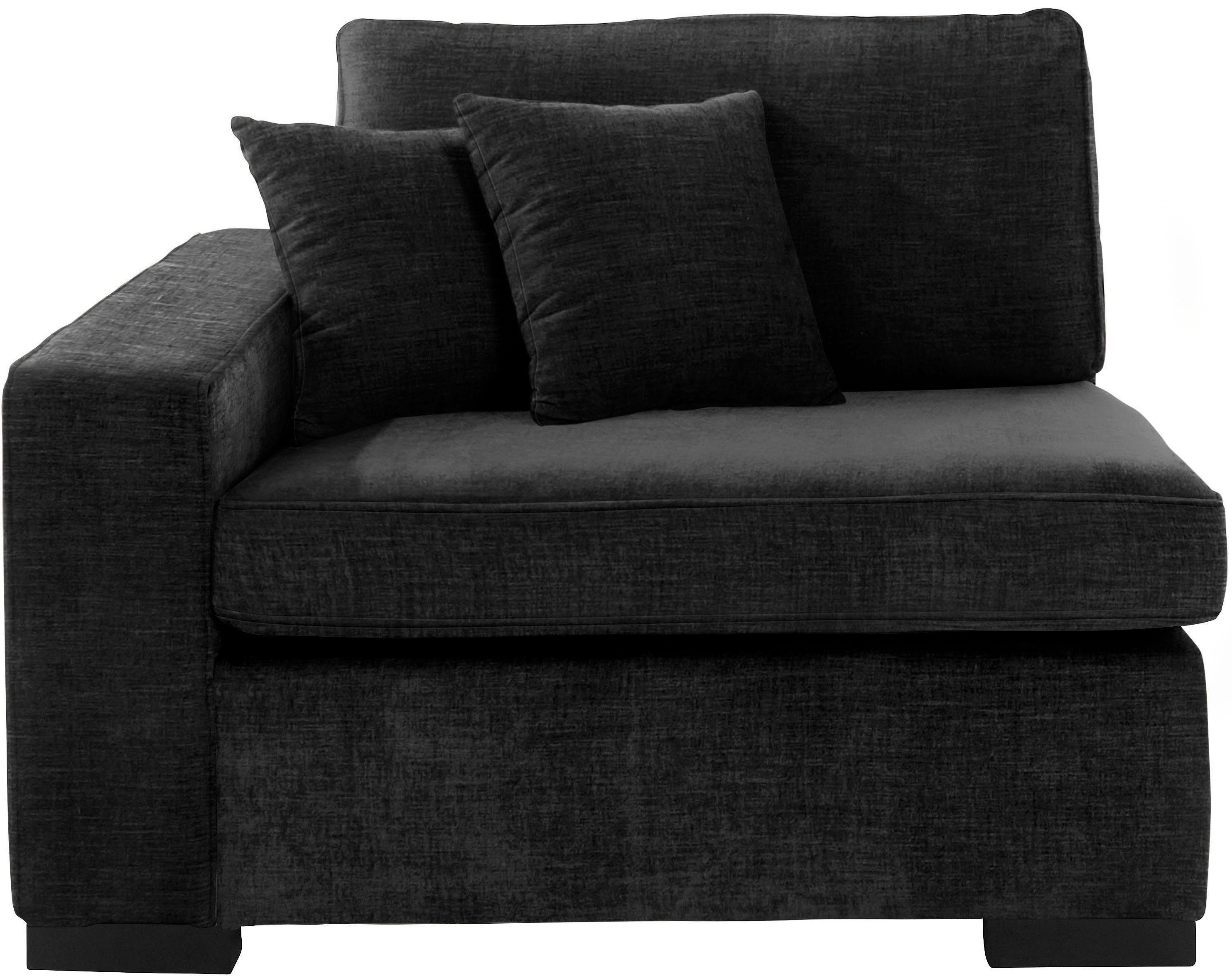Guido Maria Kretschmer Home&Living Sofaelement Skara Module voor zelf samenstellen, in vele stofkwaliteiten zwart, modulaire banken, 110 cm