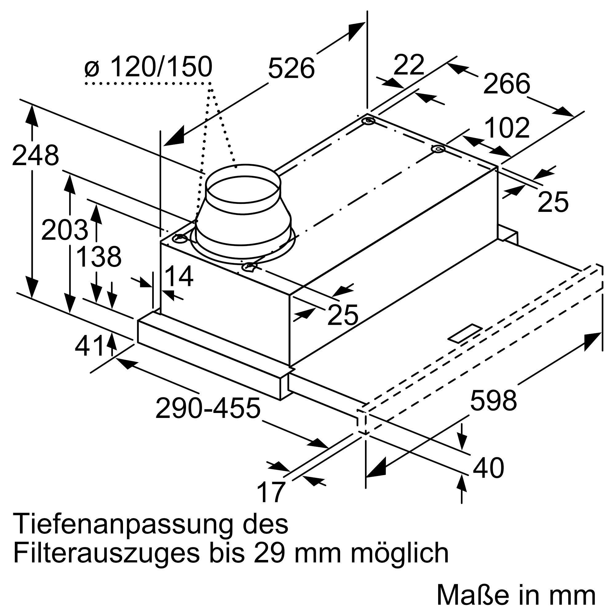 SIEMENS Vlakscherm-afzuigkap LI63LA526