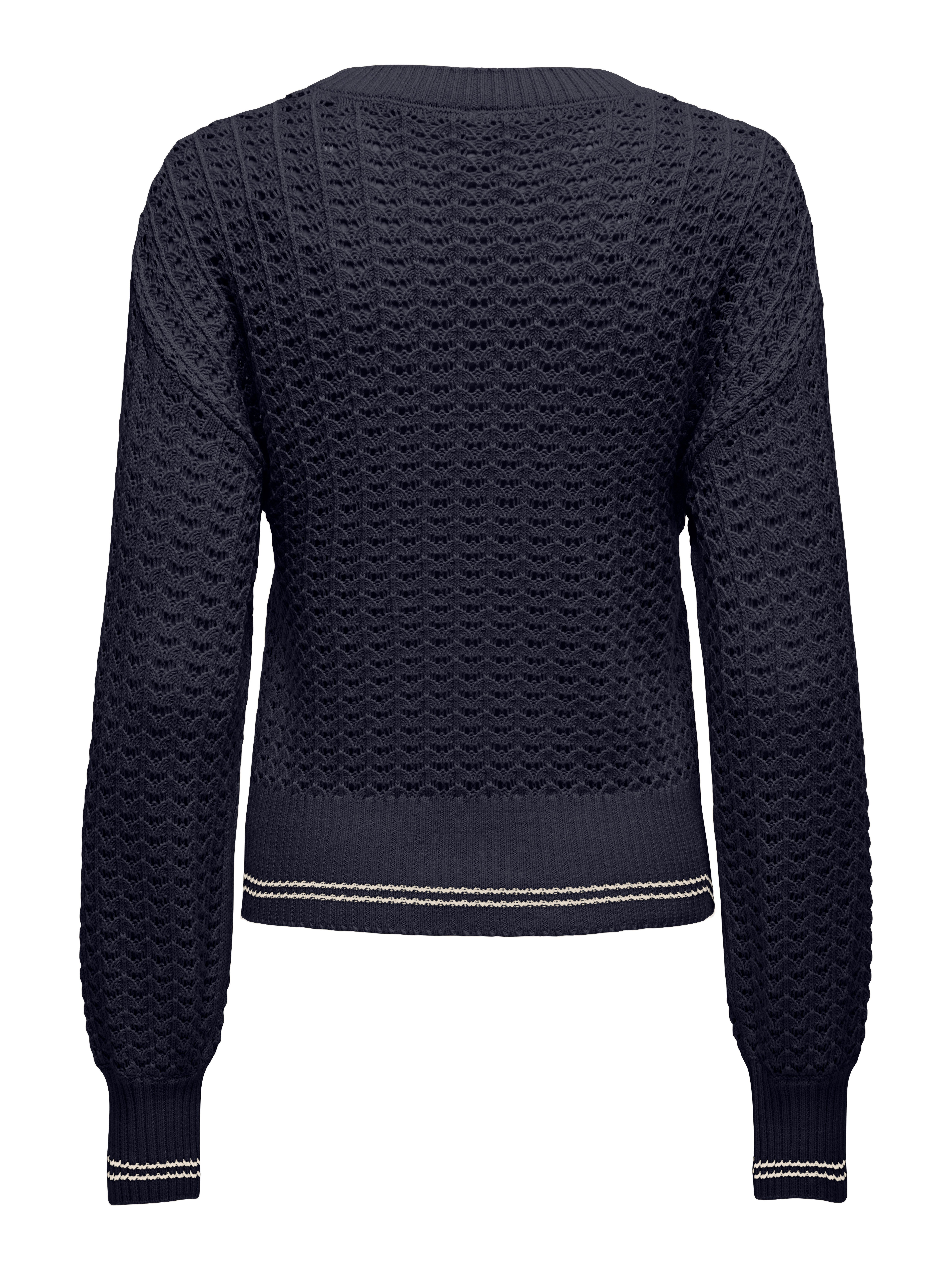 Only Gebreide trui ONLASA LS DETAIL O-NECK CC KNT