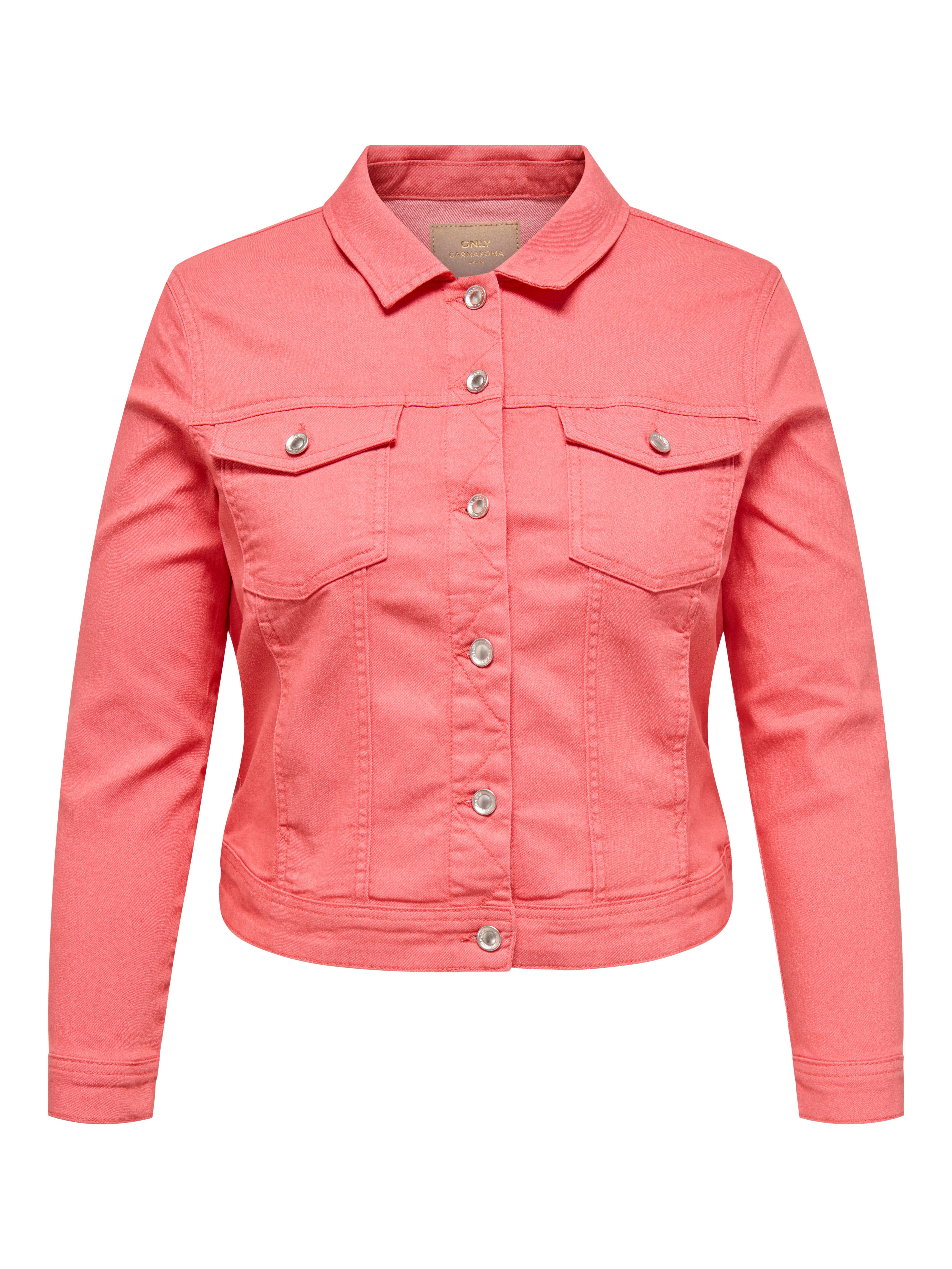ONLY CARMAKOMA Jeansjack CARWESPA COLOUR DENIM JACKET DNM