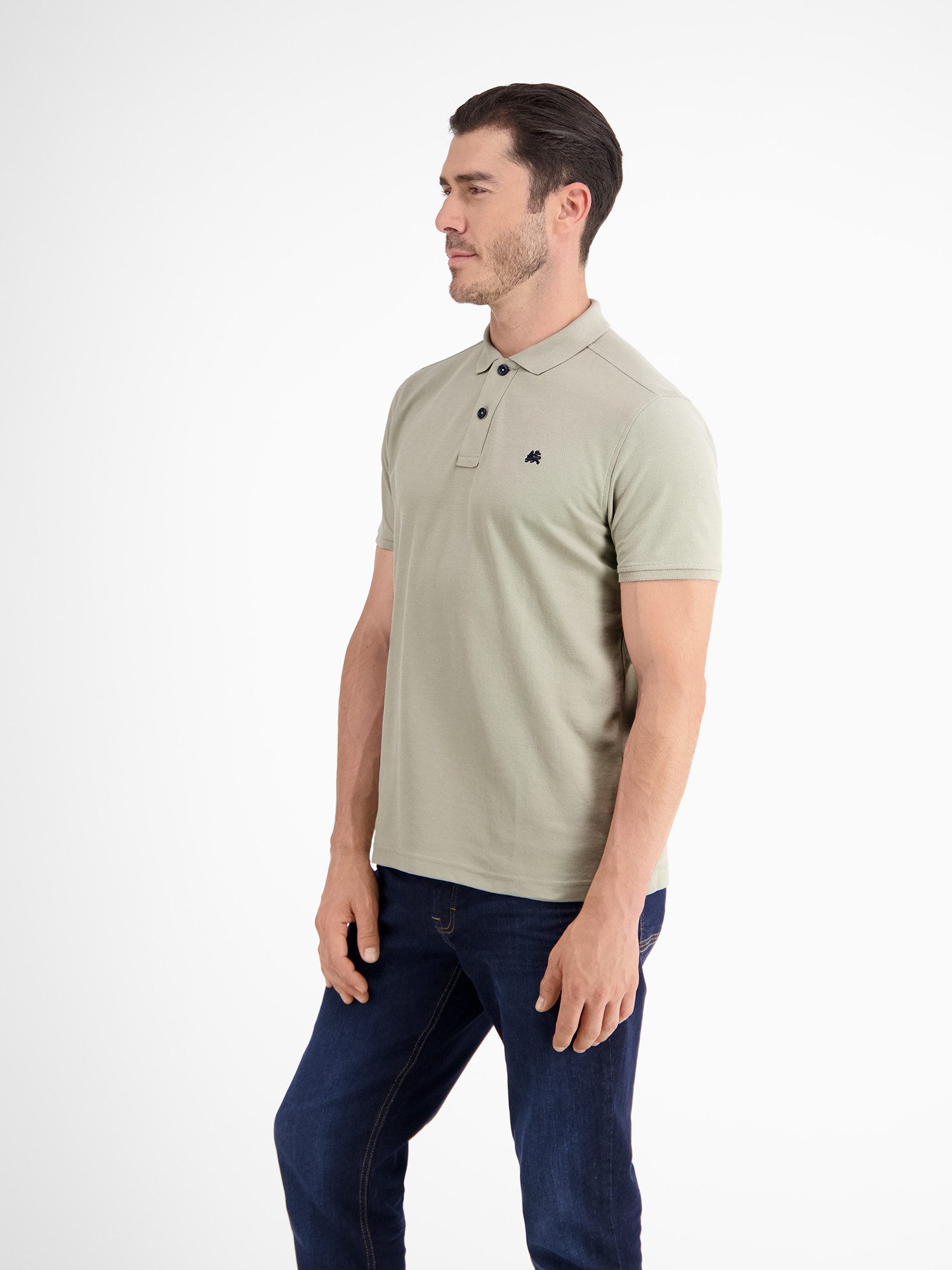 Lerros Poloshirt LERROS klassieke polostijl in *Cool & Dry* piquékwaliteit