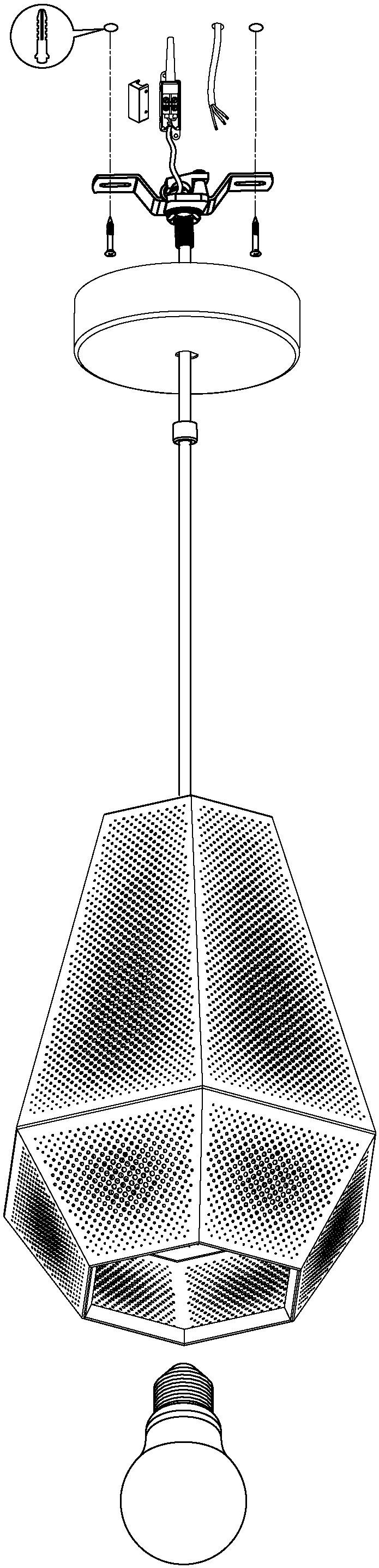 EGLO Hanglamp CHIAVICA Hanglicht, hanglamp